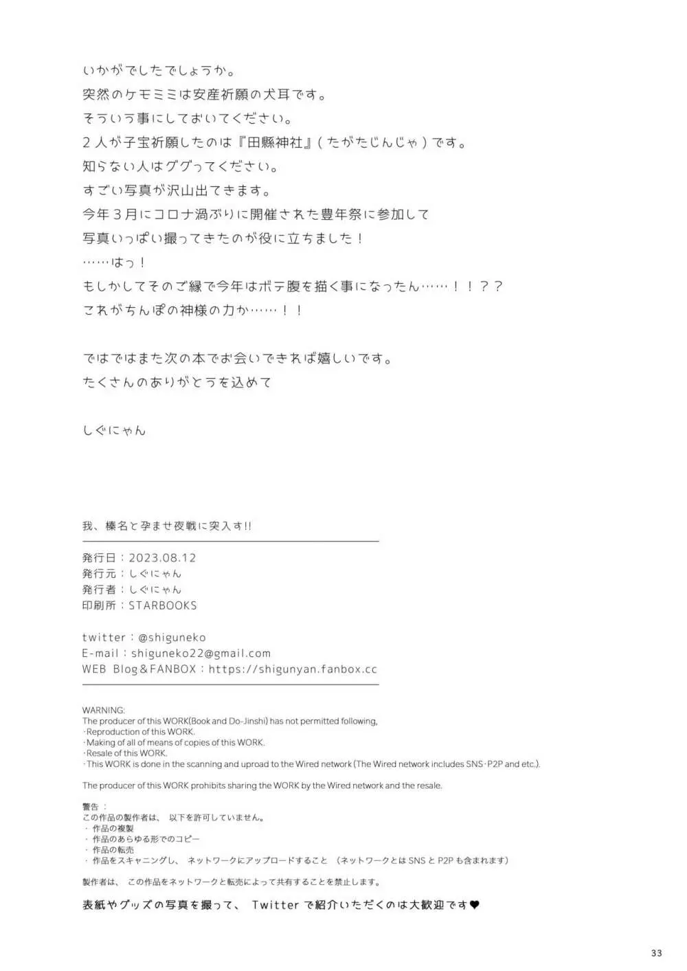 我、榛名と孕ませ夜戦に突入す!! - page33