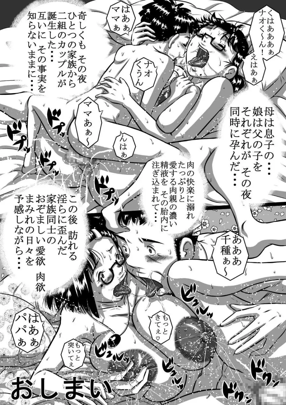 [みるく堂商会 (みるく工房)] 母×息子+父×娘!!今夜も近親相姦(セックス)しナイト!! - page21
