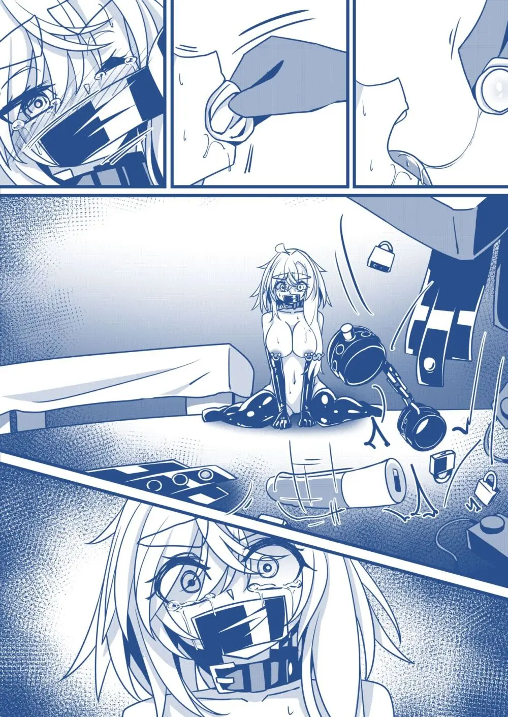 SMラブホで調教される漫画：服従編 - page9
