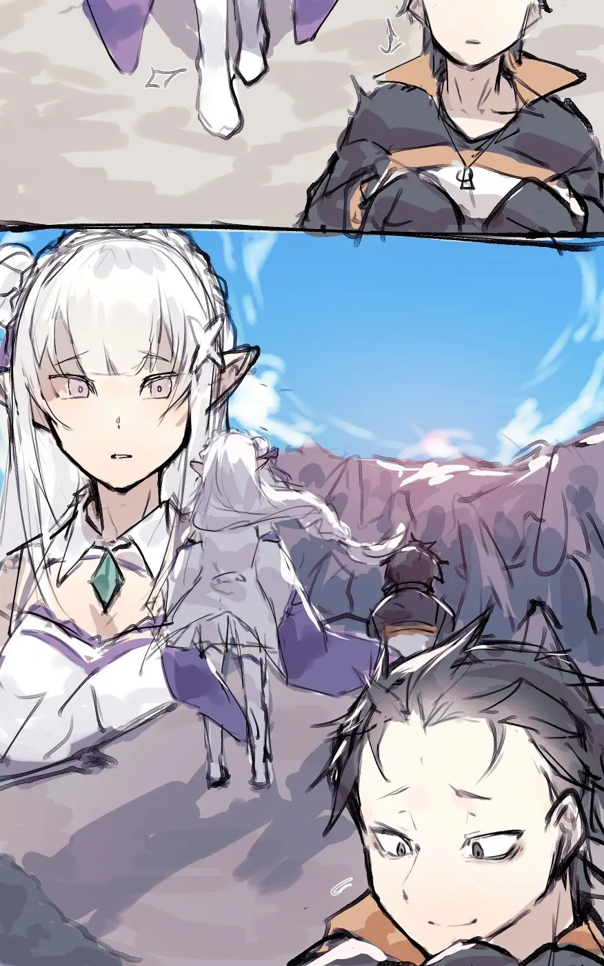 Emilia comforts Subaru - page2