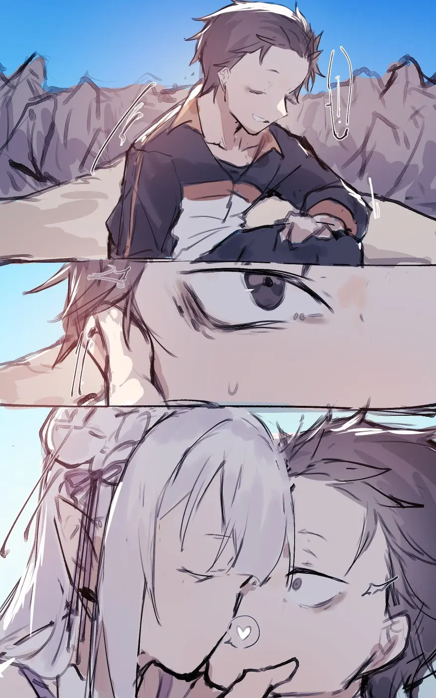 Emilia comforts Subaru - page3