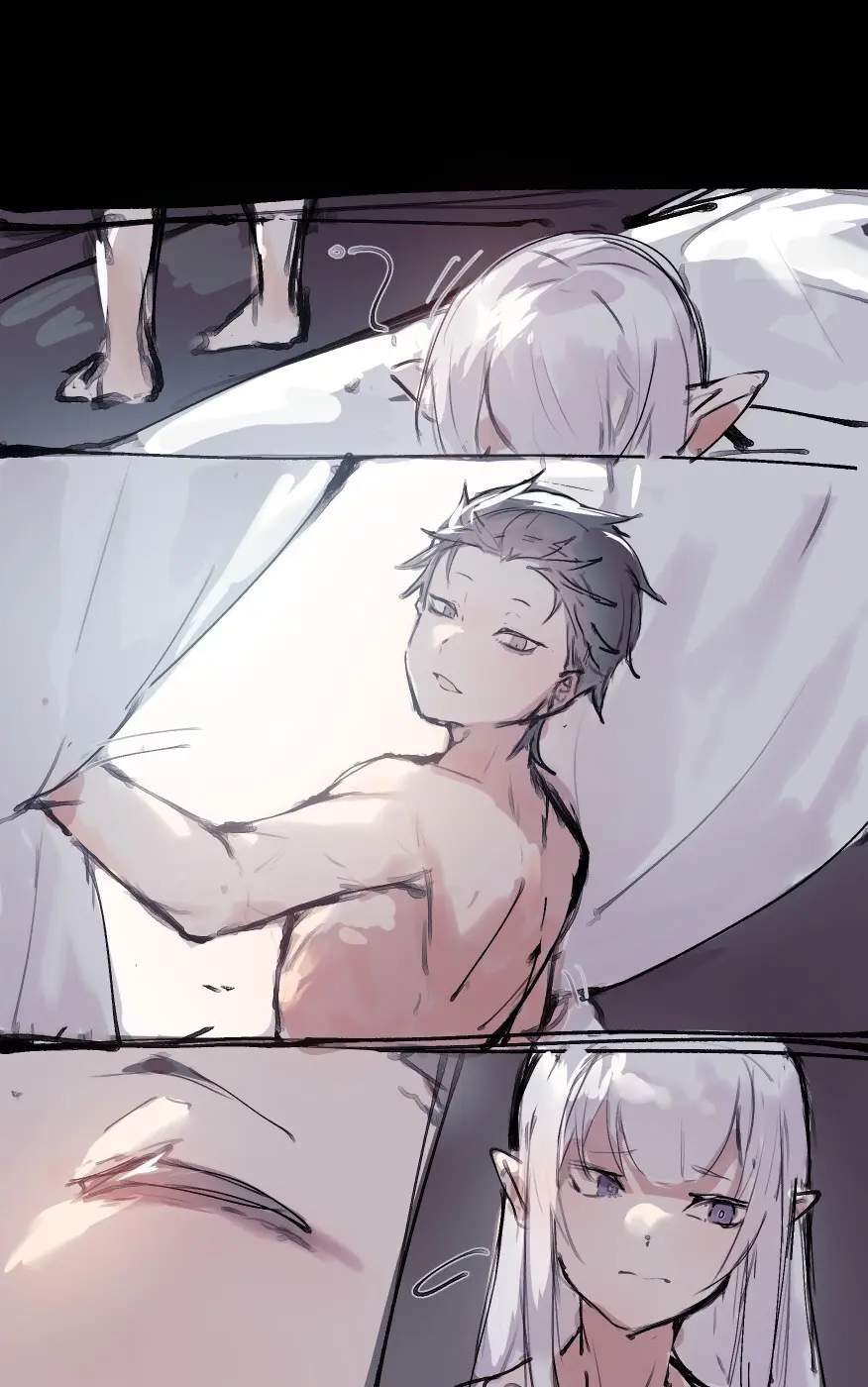 Emilia comforts Subaru - page8