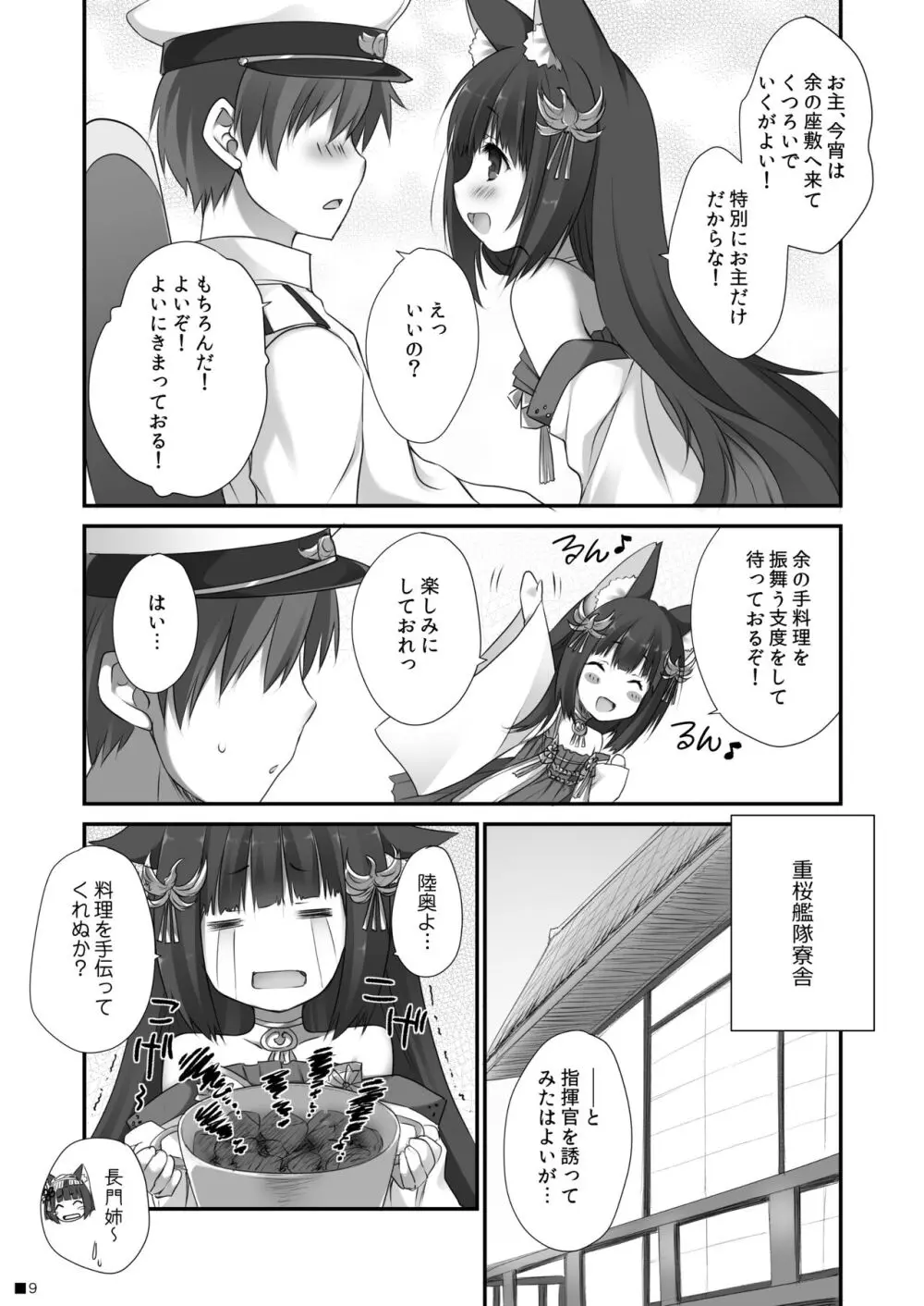 長門のお・も・て・な・し - page8