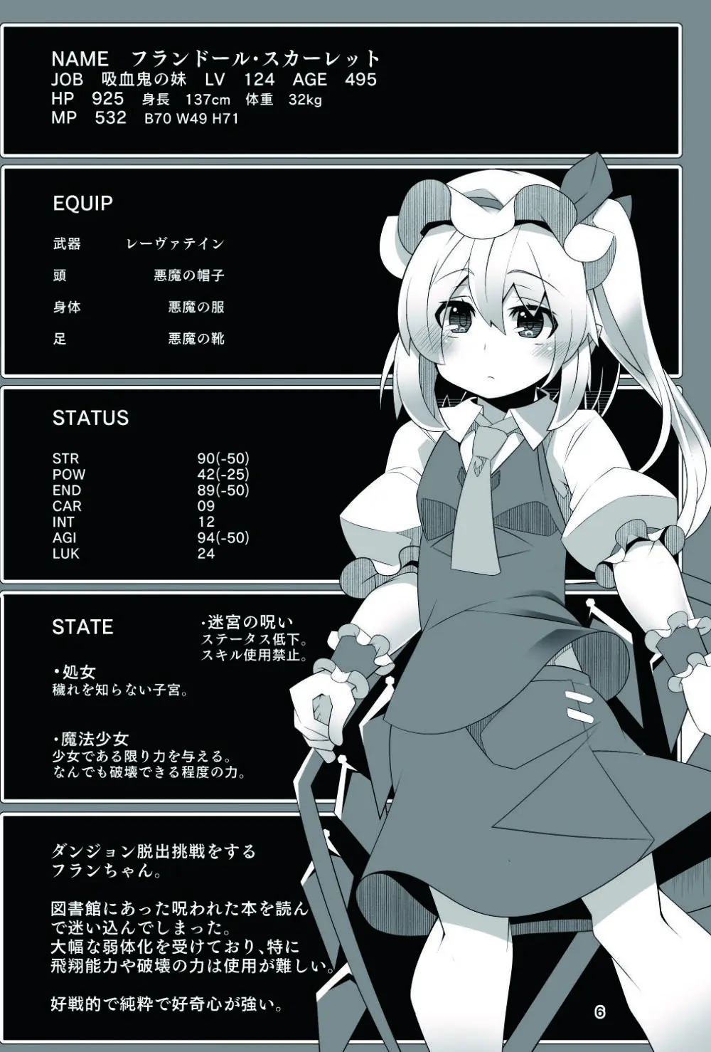 フランちゃんのエロトラップダンジョンNo Sensory Pitfall 感覚遮断落とし穴&壁尻トラップ編 - page7