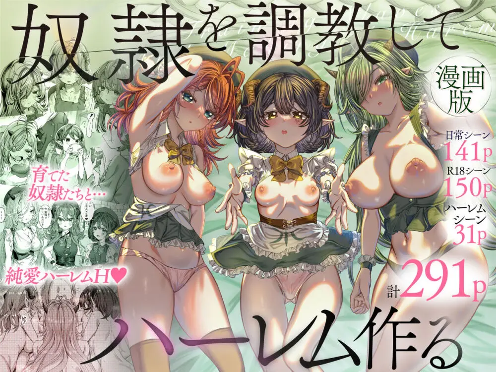 奴隷を調教してハーレム作る~育てた奴隷たちと純愛ハーレムHするまでの話~【漫画版】