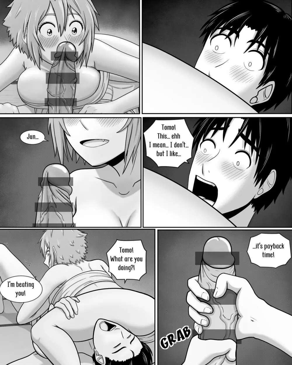 トモちゃんは女の子!愛の汗っかき相撲! - page15