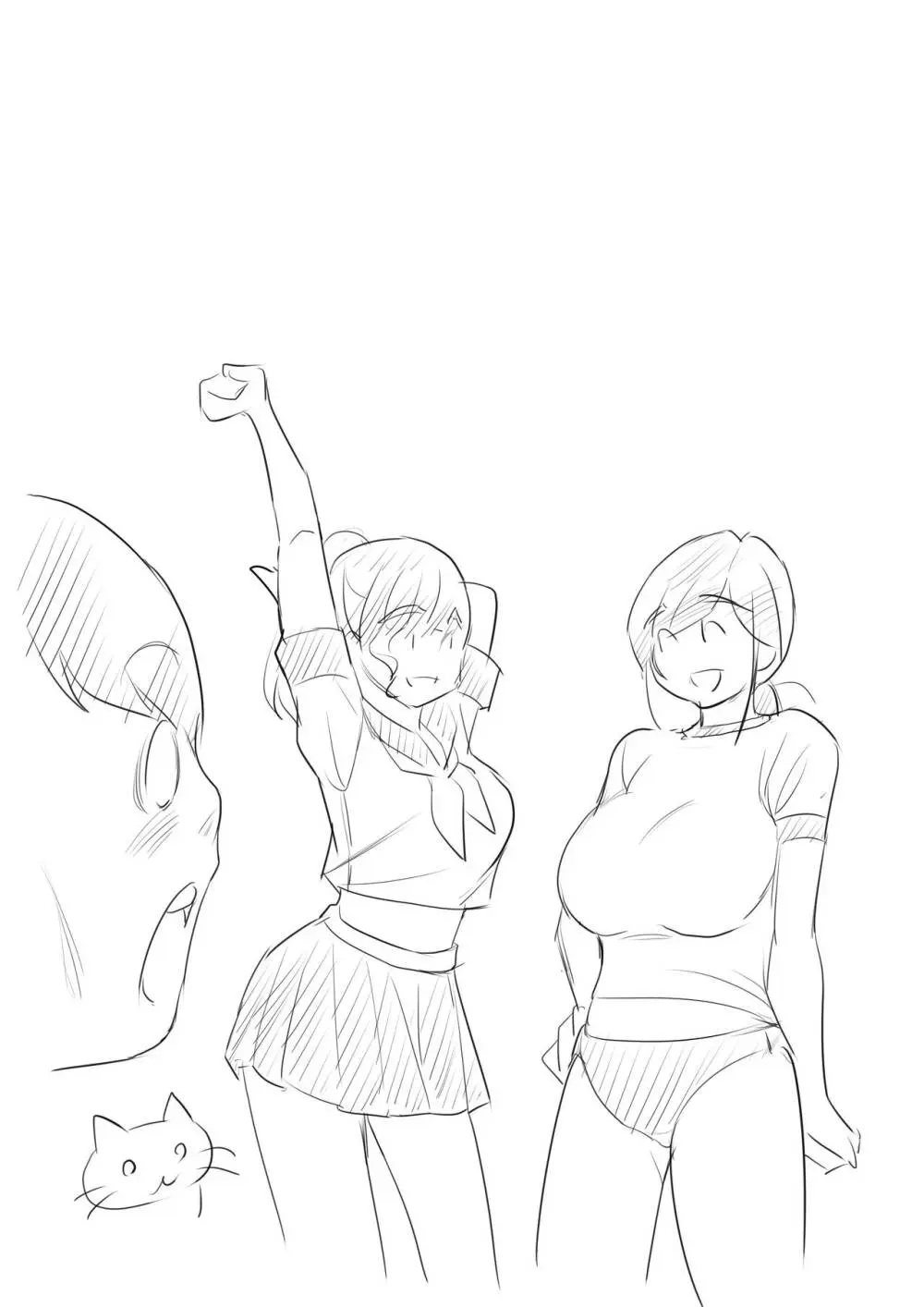 夏の田舎で巨乳母娘と馬鹿になるまで…汗だくオホ声親子丼SEX 01 - page77