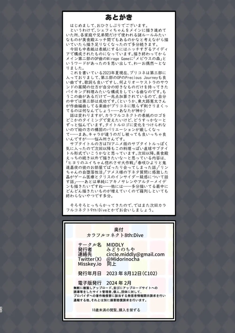 カラフルコネクト 8th:Dive - page30