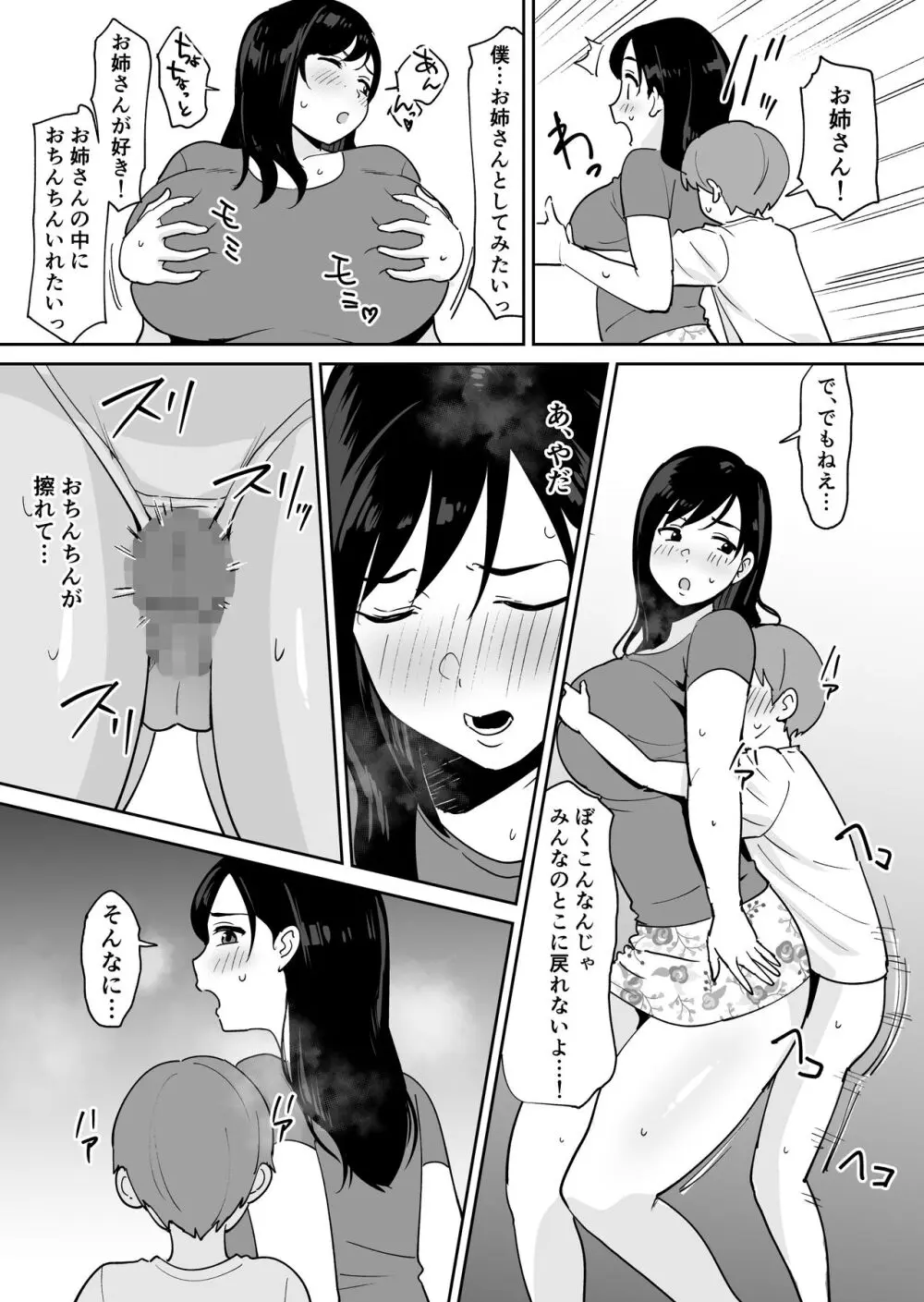 同級生に隠れて近所のデカ乳お姉さんとセックスするボク - page21