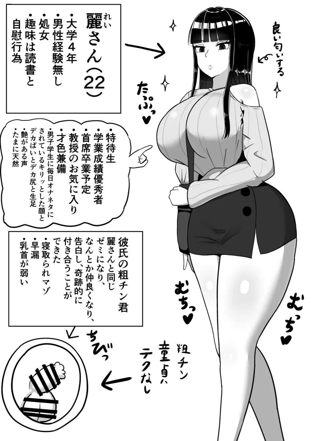 知的な彼女はお下品肉便器