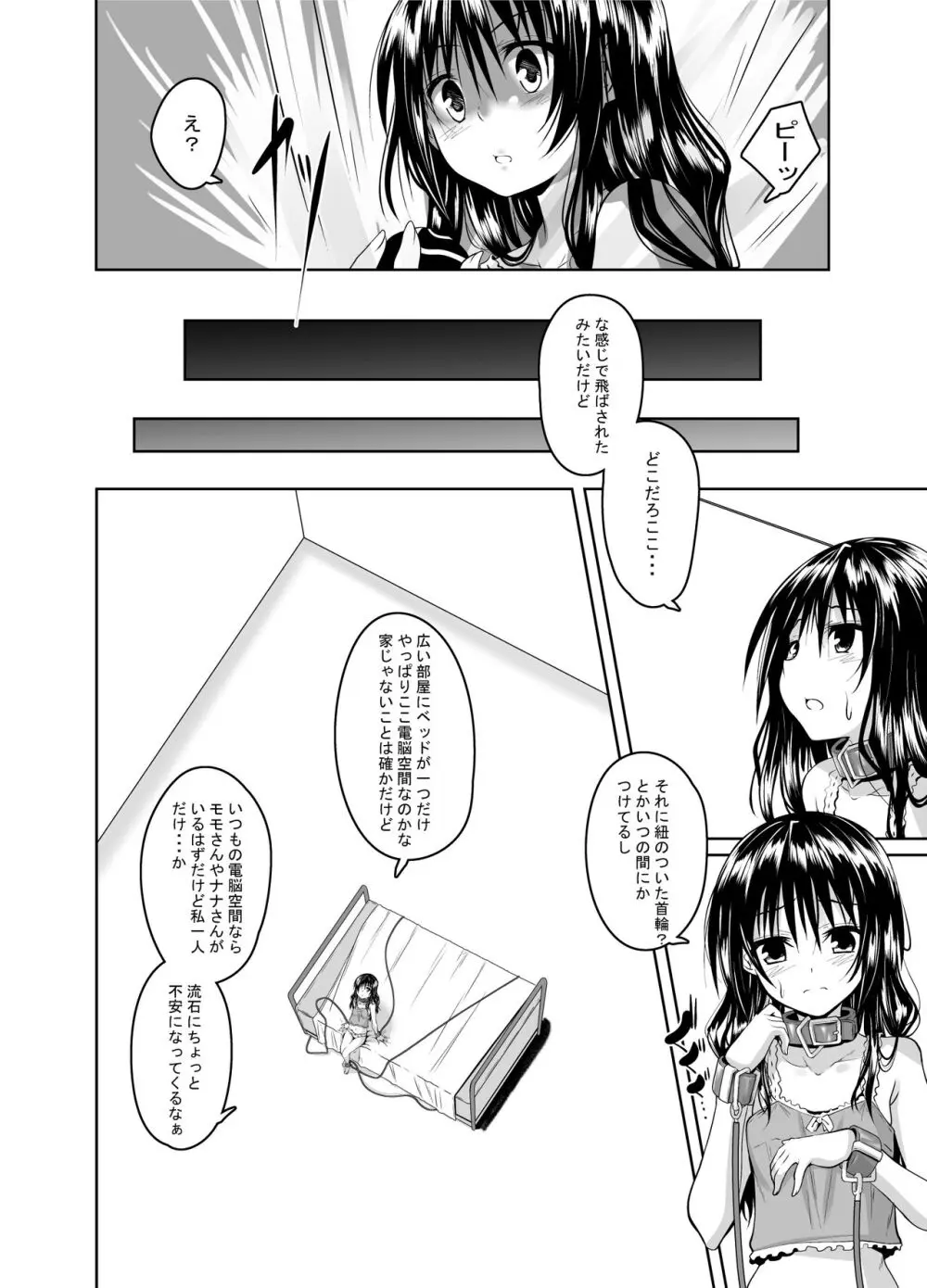 拘束された美柑が調教ゲームクリアを頑張る話 - page3