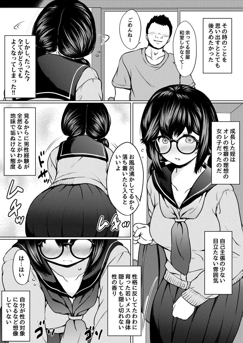 地味メガネ巨乳の姪が淫乱JKに成長して泊りに来たので媚薬を使って俺専用オナホにしたった話 - page5