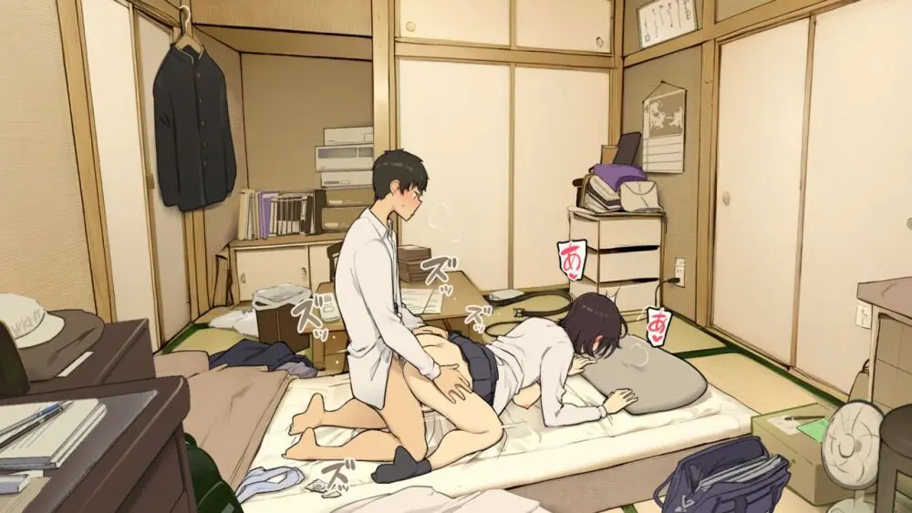 家族在宅中でも自分の部屋でなんとかセックスする学生時代 - page13