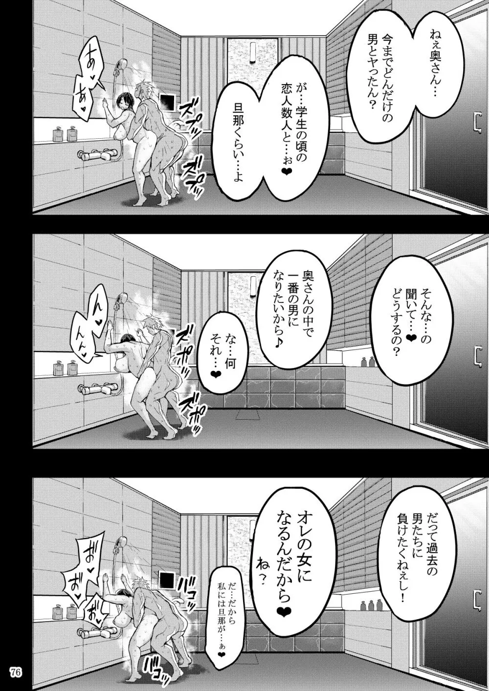欲求不満が溜まって他の男のち〇ぽケースになってしまった奥さん - page77