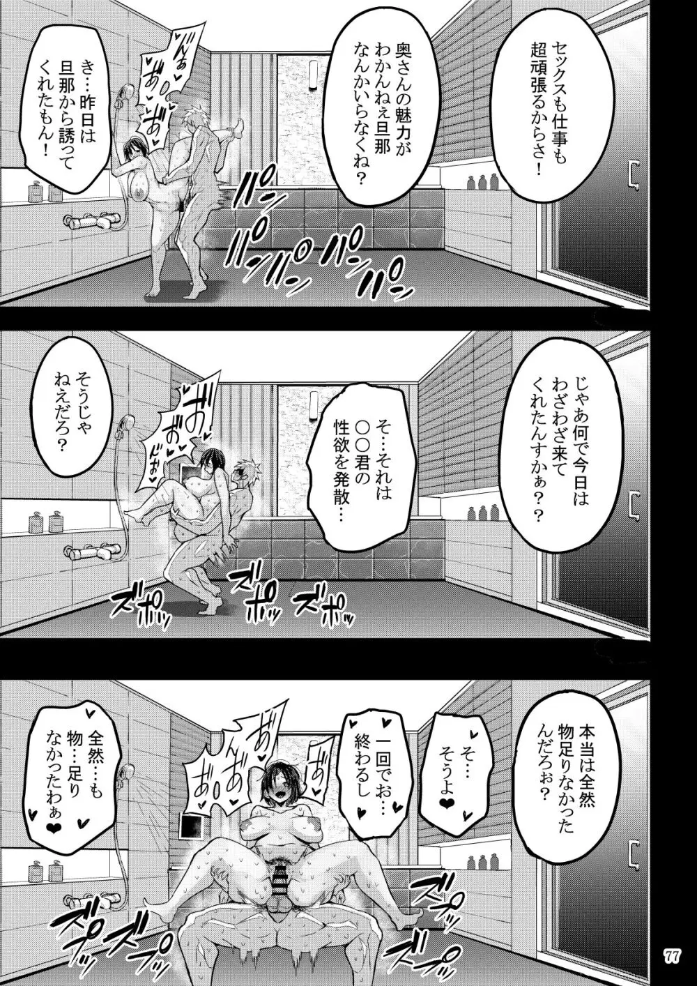 欲求不満が溜まって他の男のち〇ぽケースになってしまった奥さん - page78