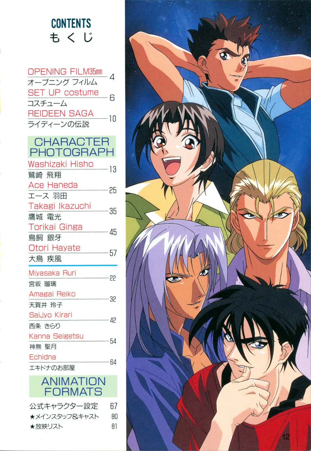 This is Animation Pocket- Chouja Reideen Character Book - page14
