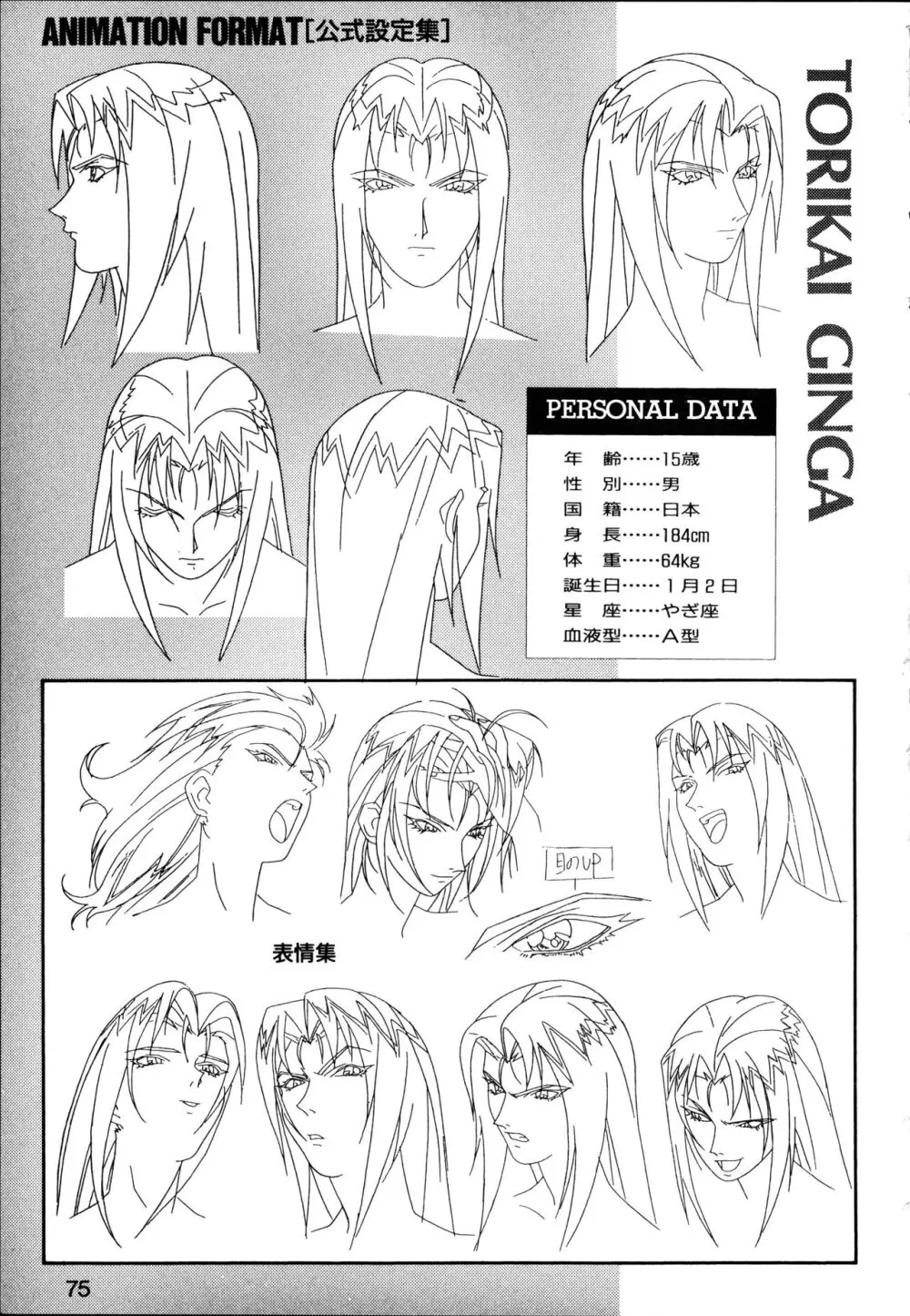 This is Animation Pocket- Chouja Reideen Character Book - page77