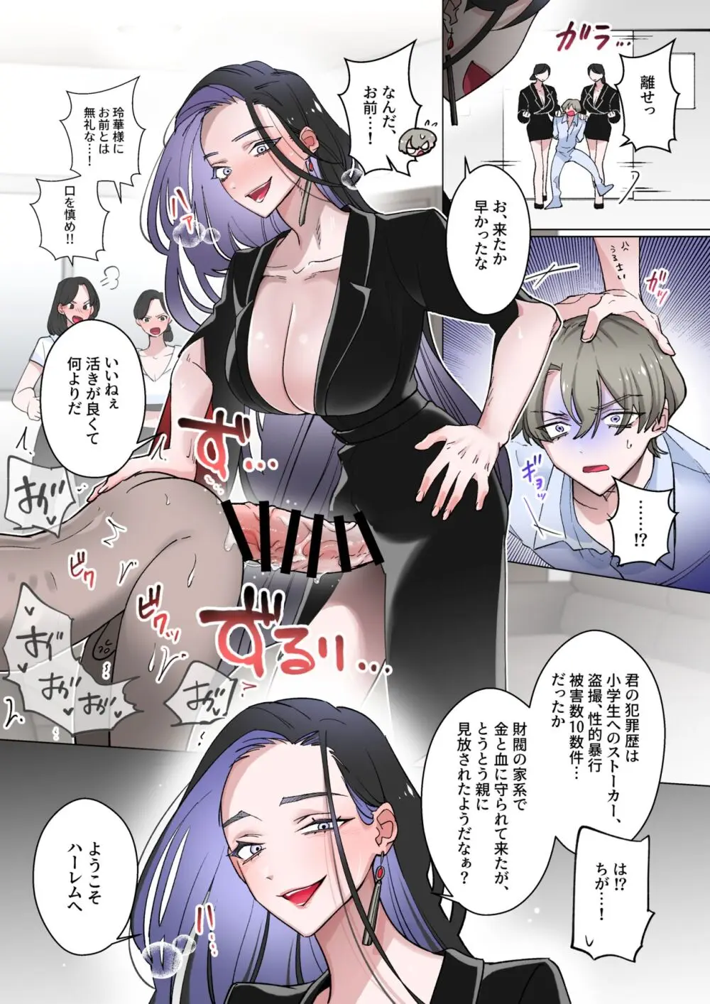 【女×男】【逆レ○プ】Welcome to Harem~性犯罪者達がふたなり女性達に玩具にされる話~ - page2