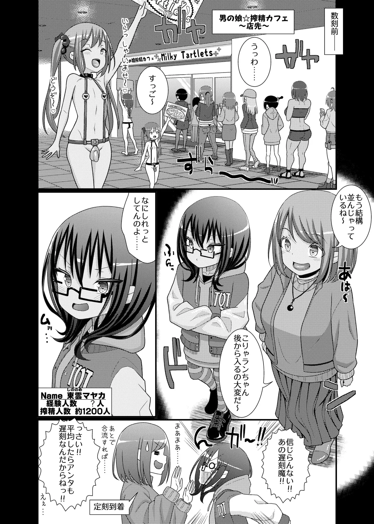 搾精成功!?チクビッチーズ!!～♂男の娘♀搾精カフェ潜入編～ - page6