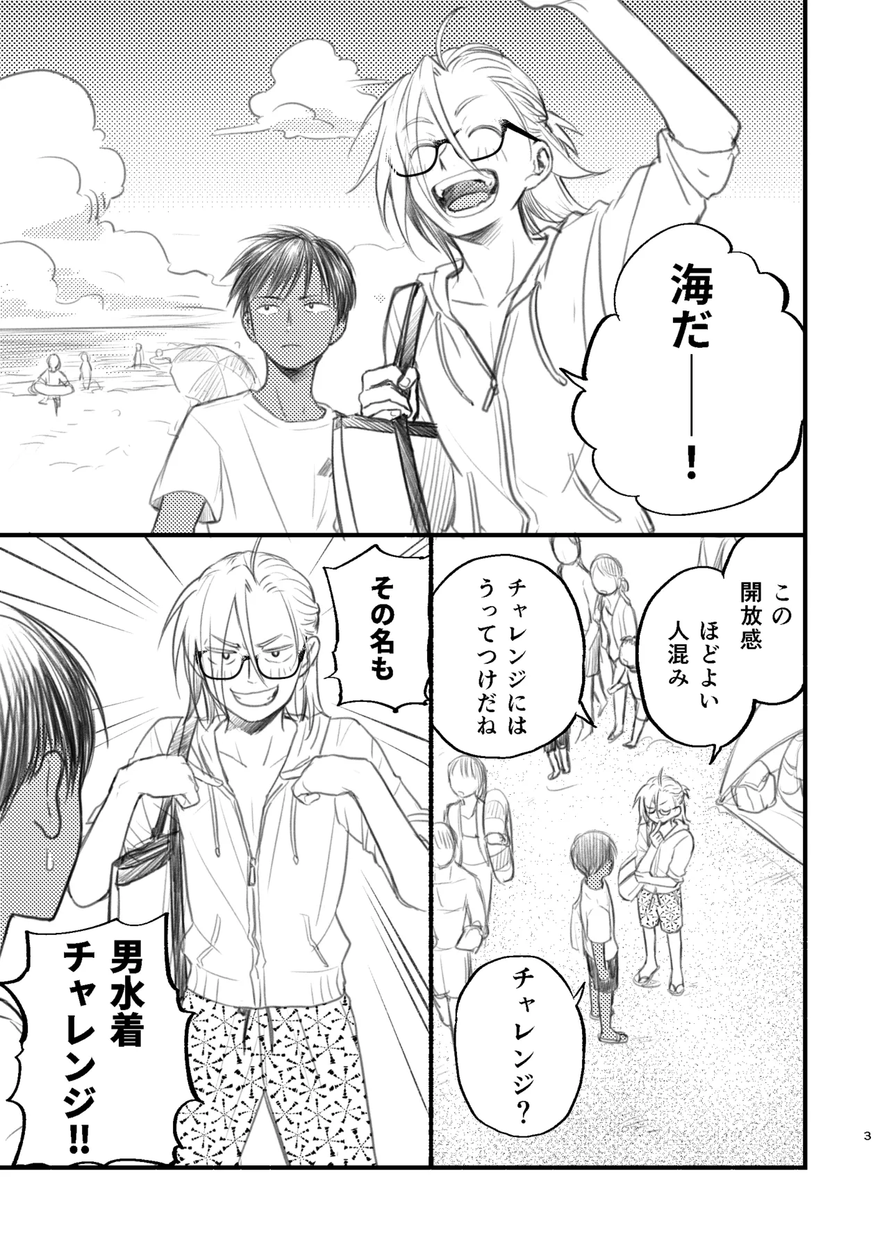 男水着チャレンジの本 - page3