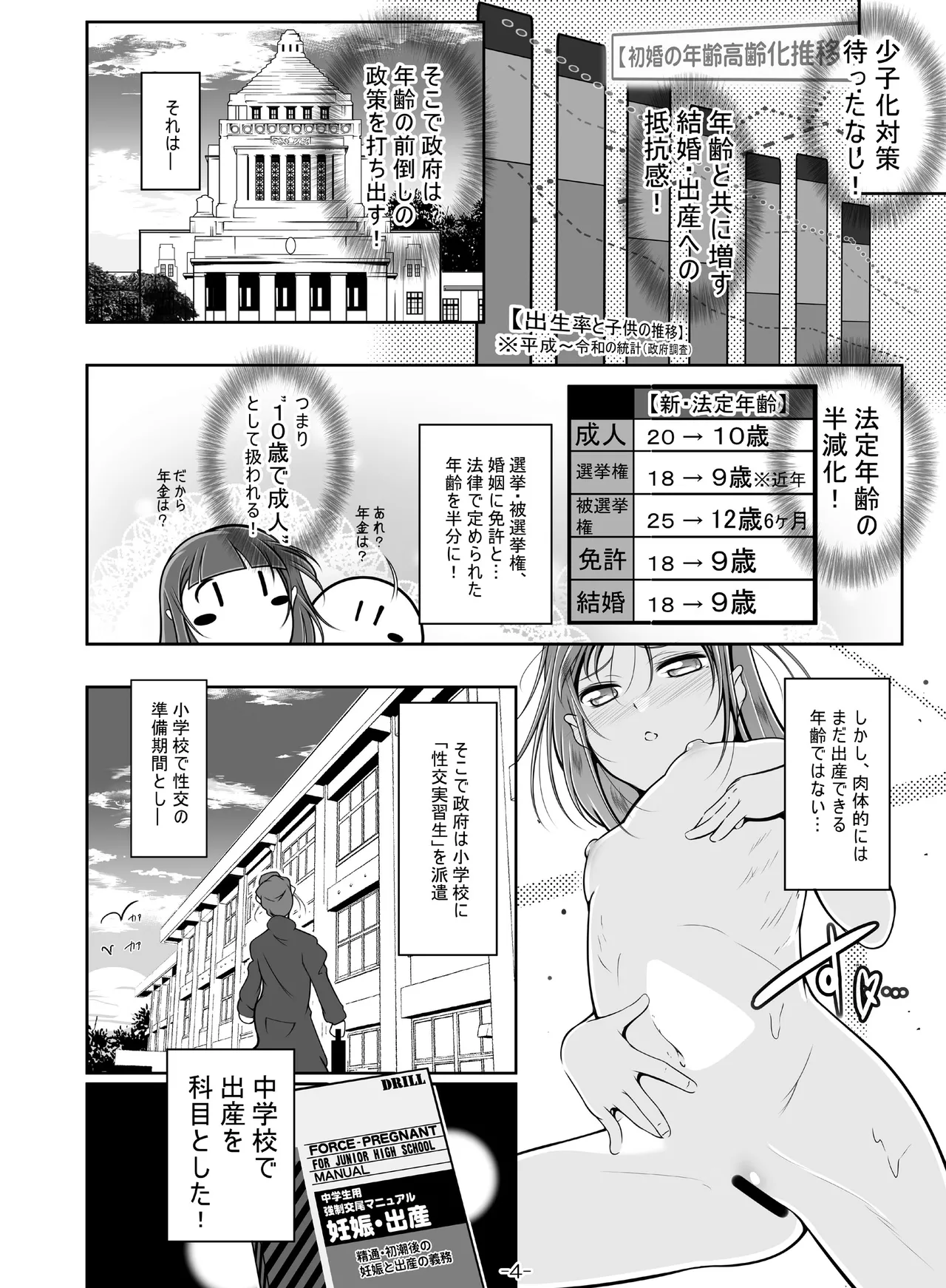 ふたなり先生の性教育実習 - page5