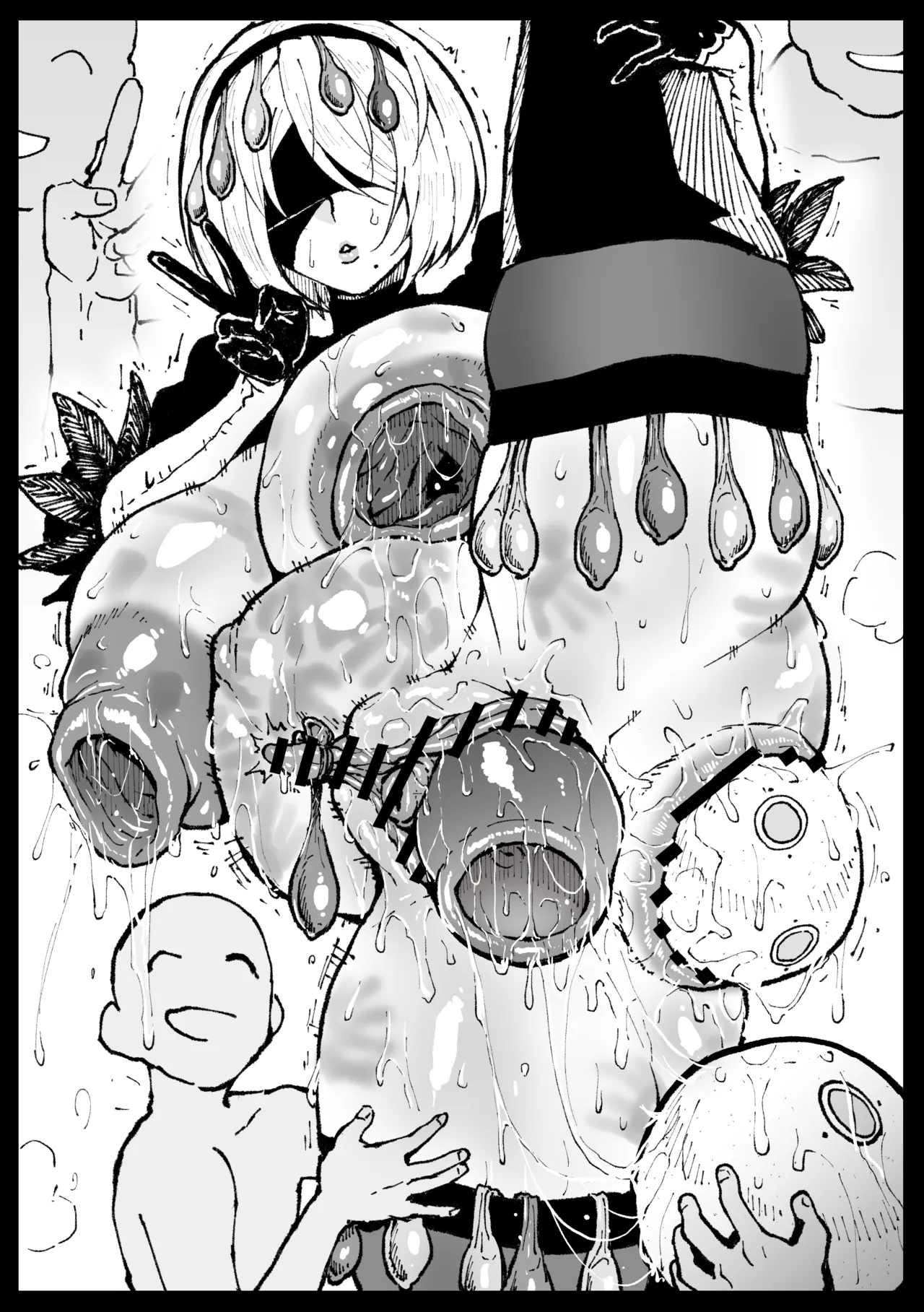 どっこい生きてた人類との交流を報告する2Bさん - page10