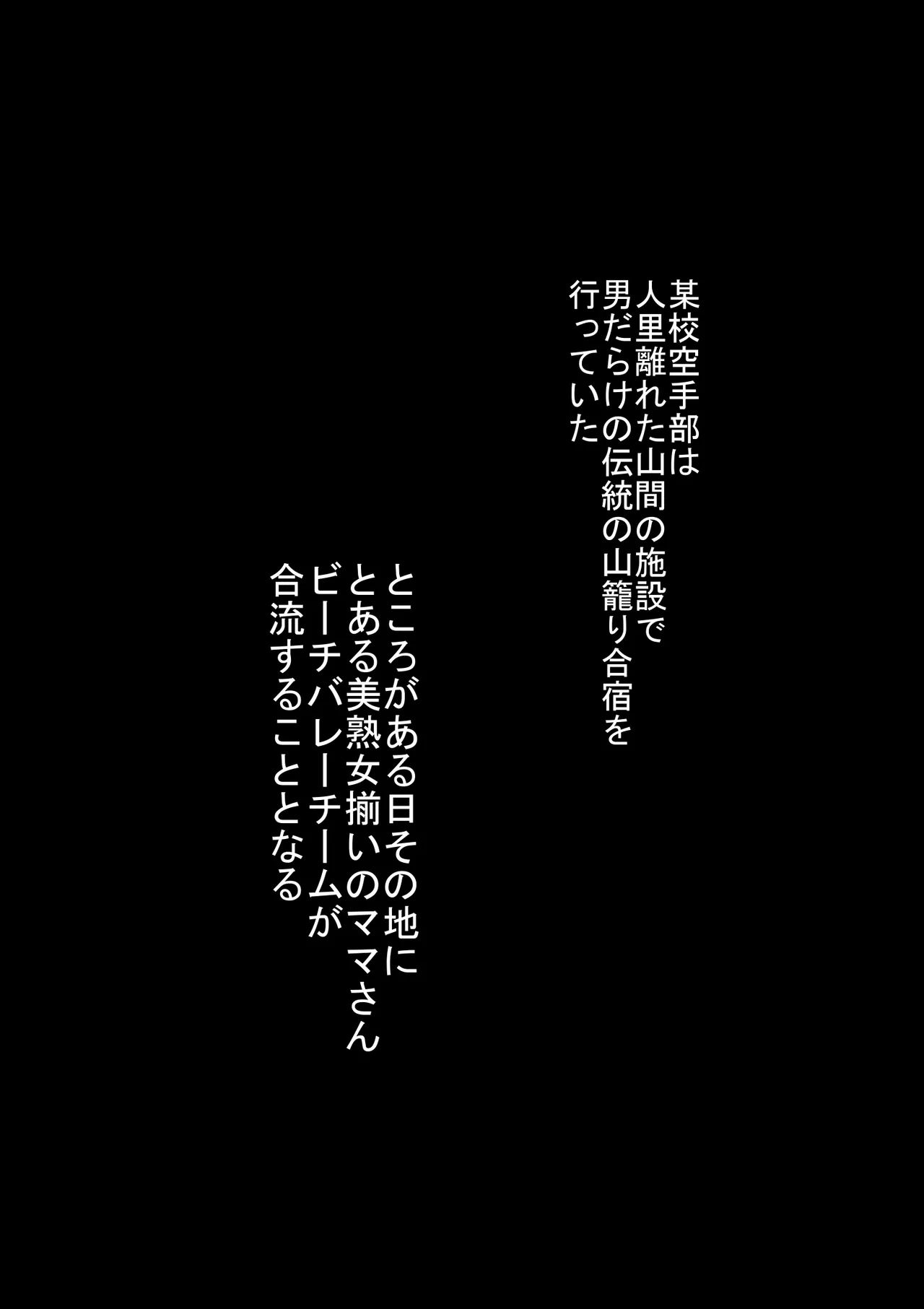 某校空手部と、あるママさんビーチバレーチームの合同合宿記 - page2
