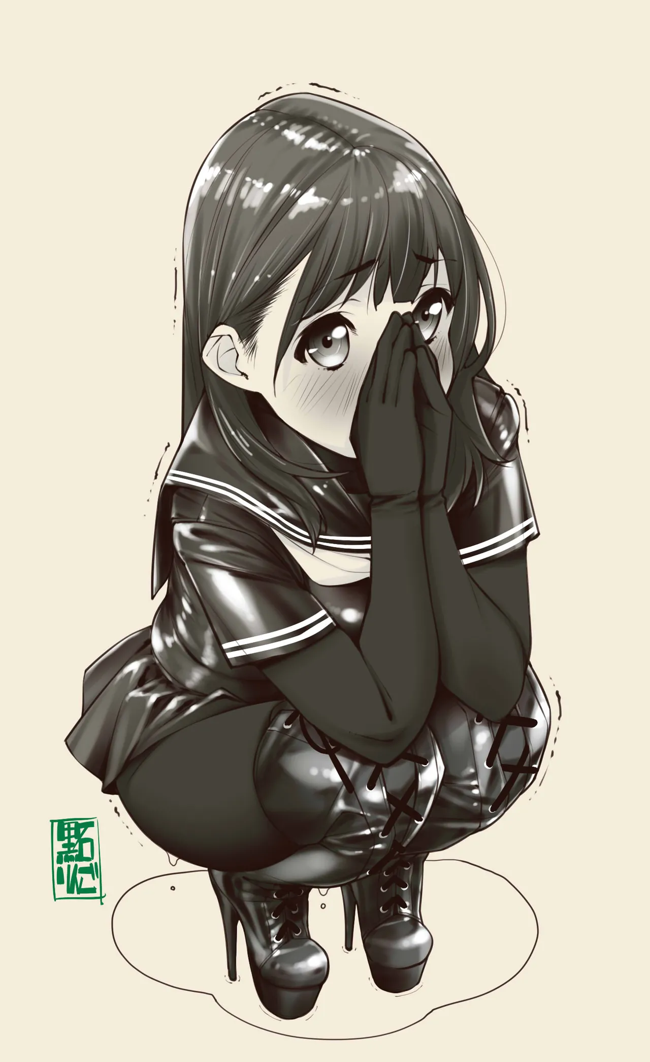 テカテカ制服お漏らし学院 - page7