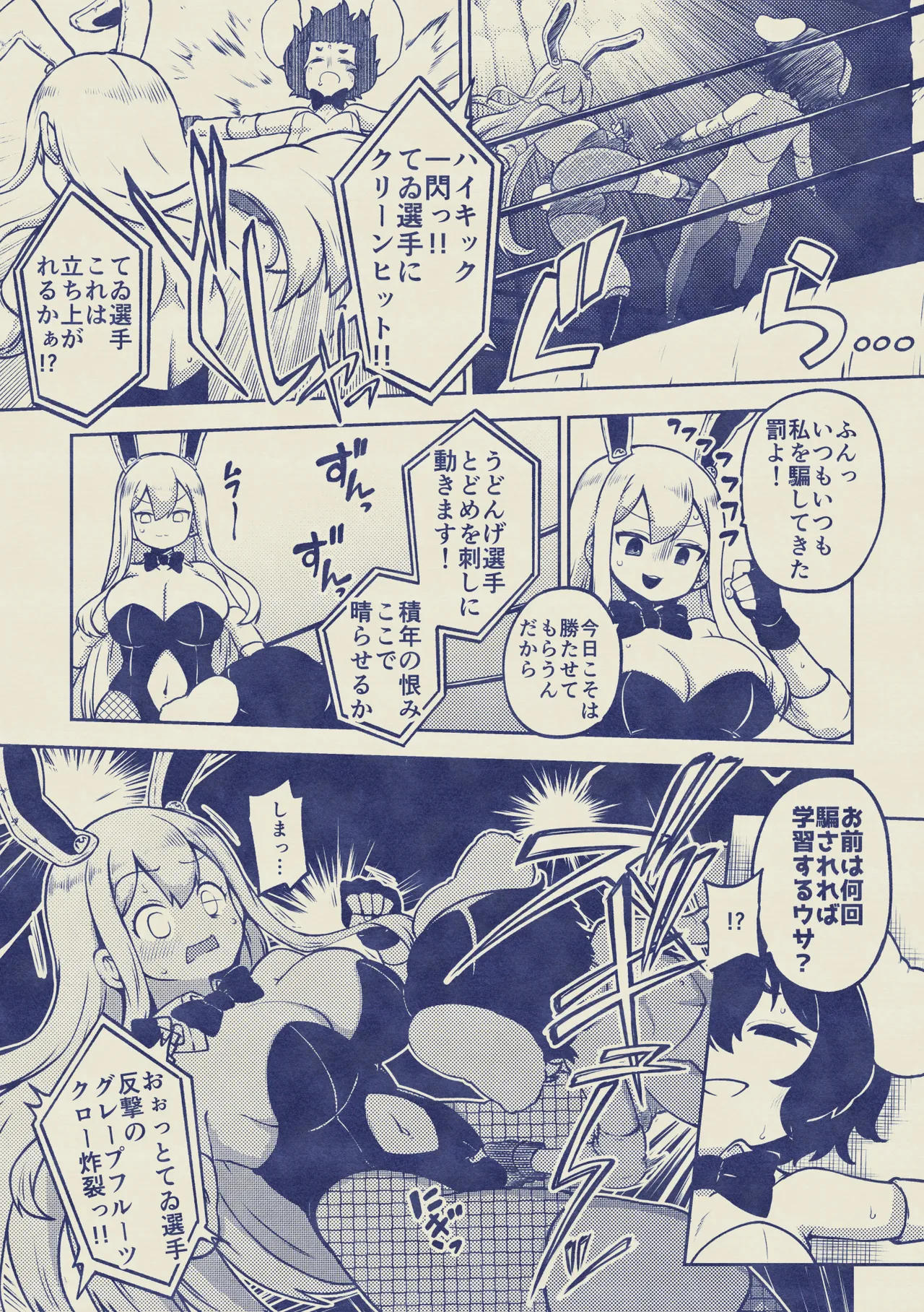 兎プロレス メイキング - page9