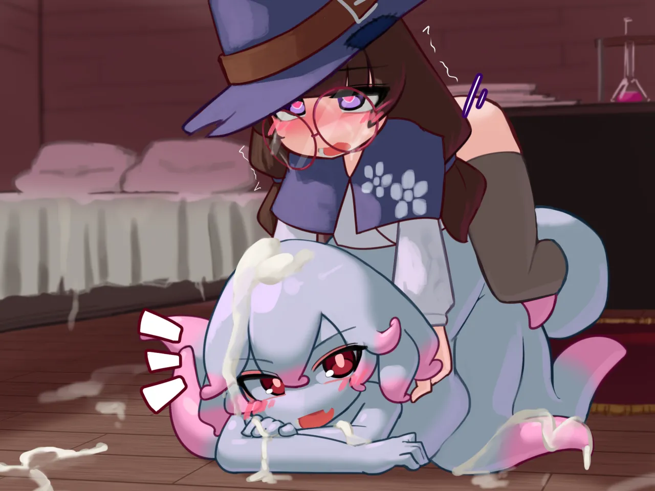 ふたなり魔女見習いがスキュラ娘と爛れた生活を送る話 [無字] - page137