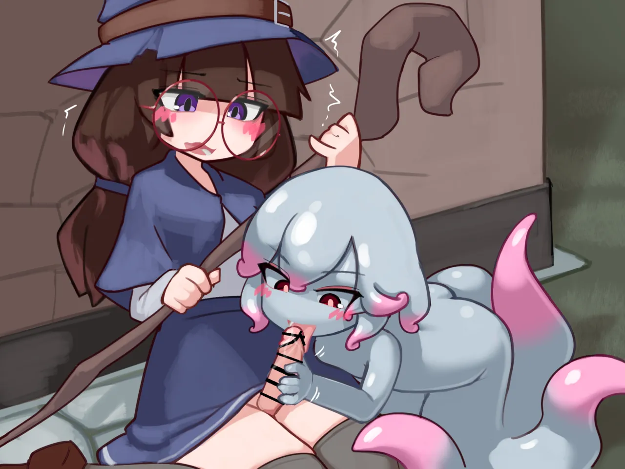 ふたなり魔女見習いがスキュラ娘と爛れた生活を送る話 [無字] - page4