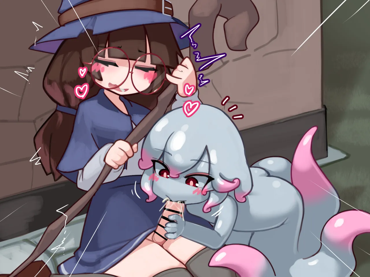 ふたなり魔女見習いがスキュラ娘と爛れた生活を送る話 [無字] - page9