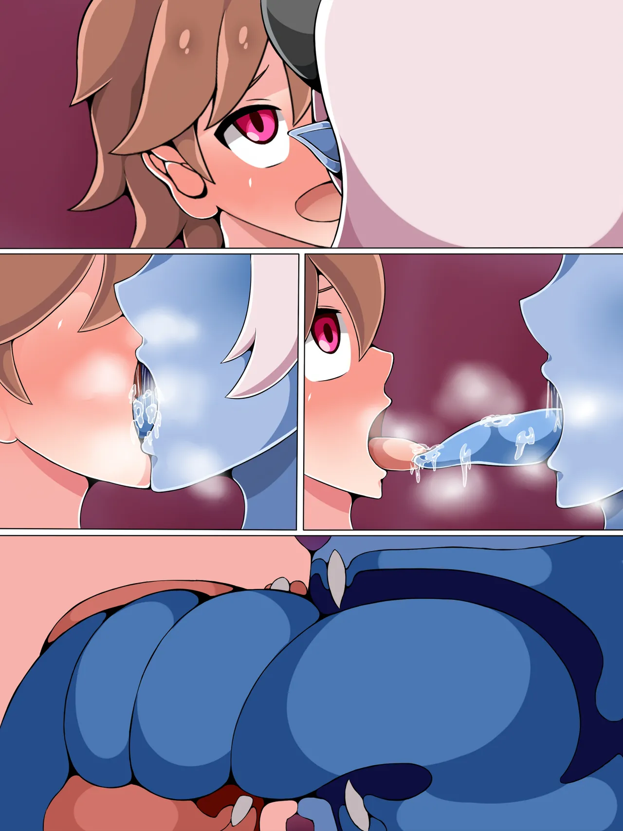 淫乱サキュバス大魔王に堕とされていく勇者くん [無字] - page18