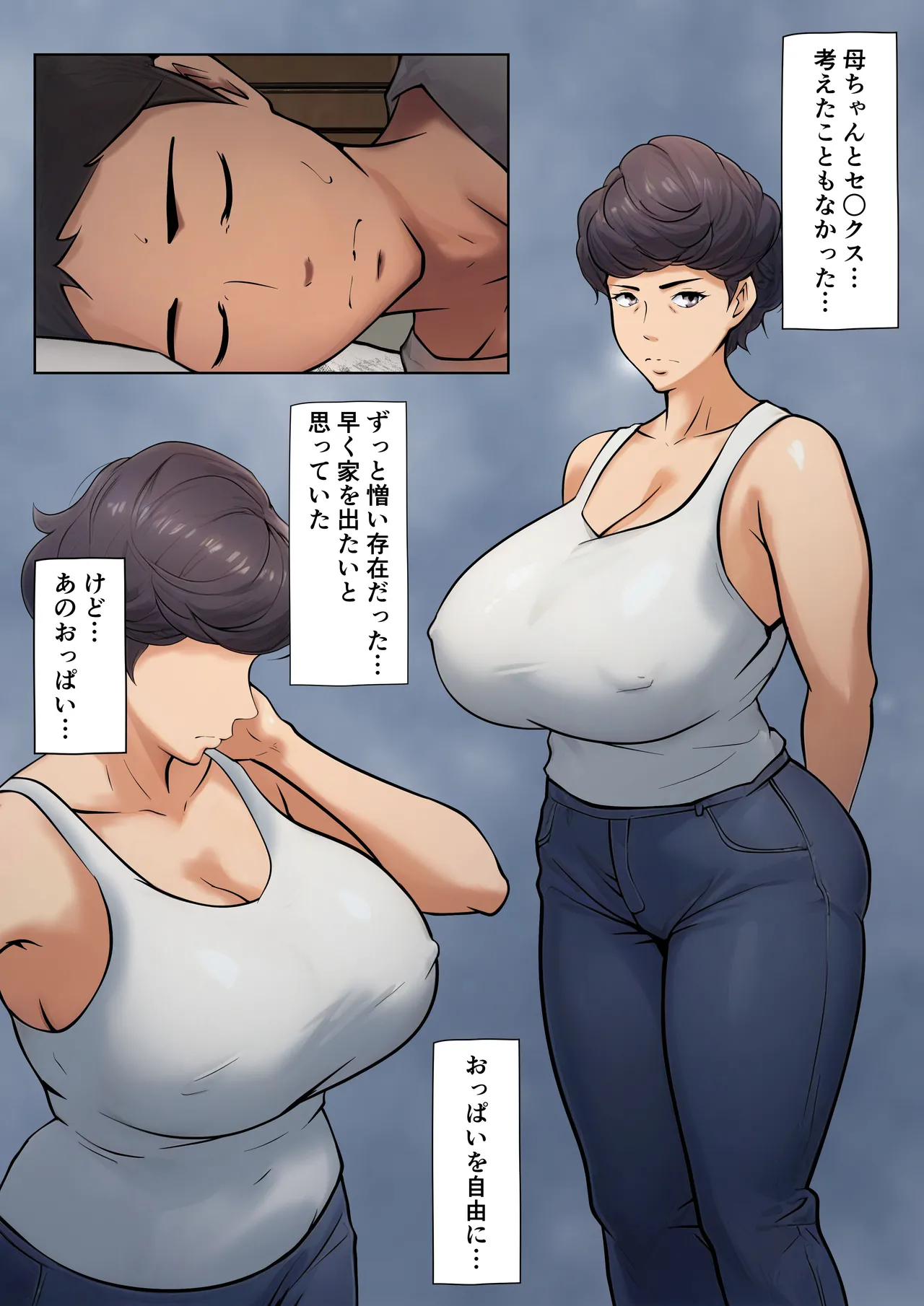 仕方なく母ちゃんとセックスします - page22