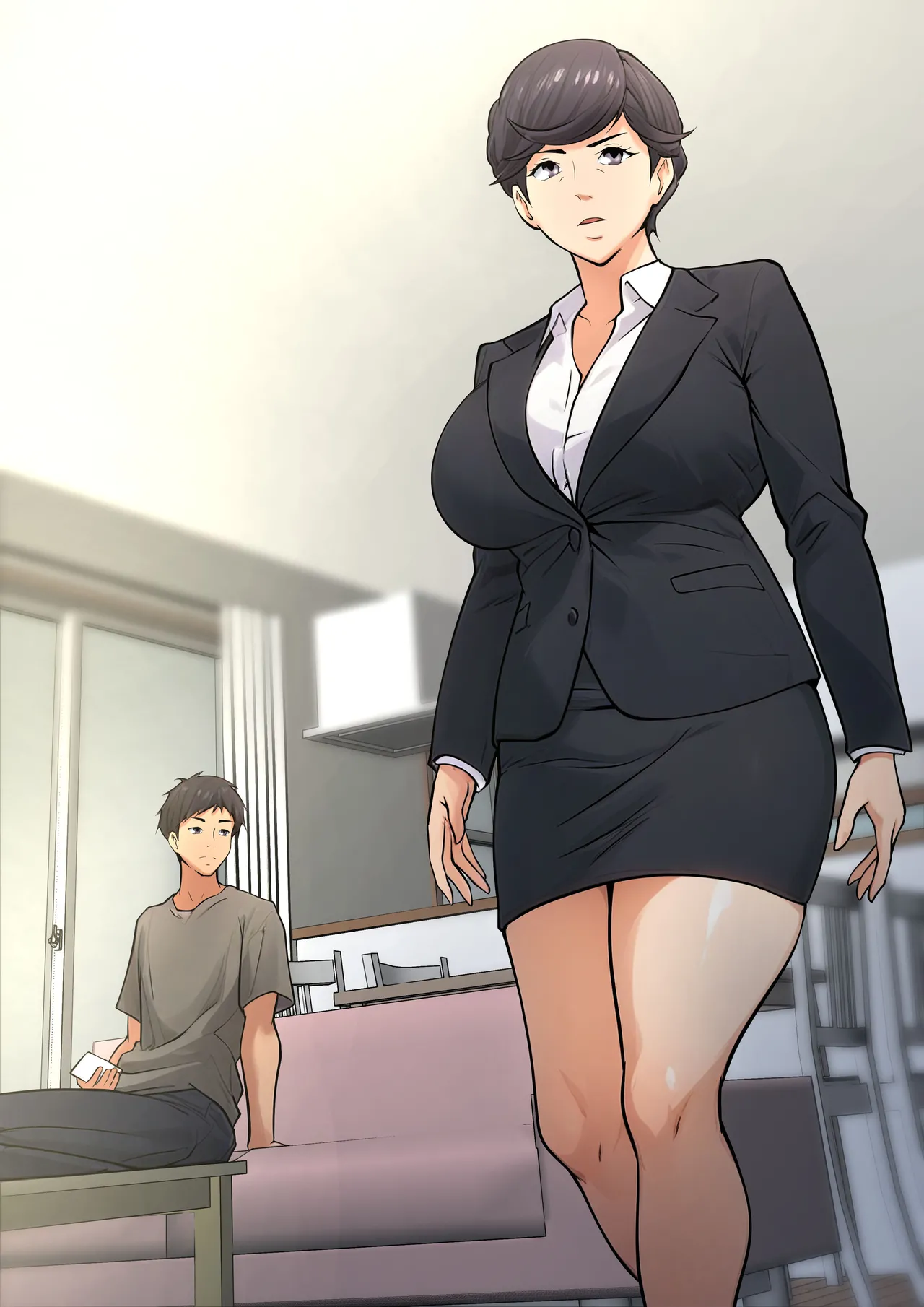 仕方なく母ちゃんとセックスします - page25