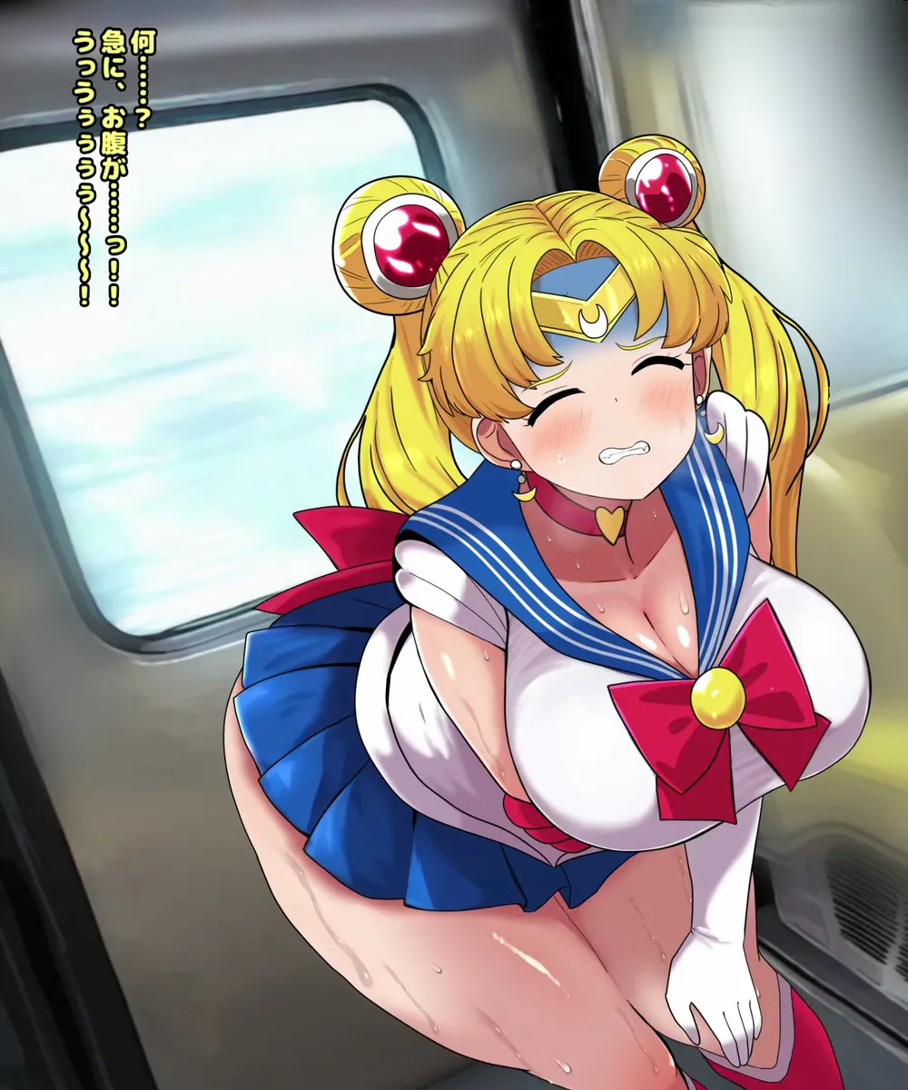 セーラームー●電車便意我慢 - page8