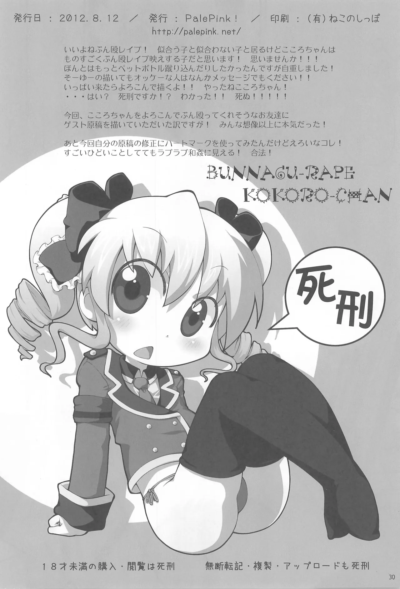 ぶん殴レイプこころちゃん - page30