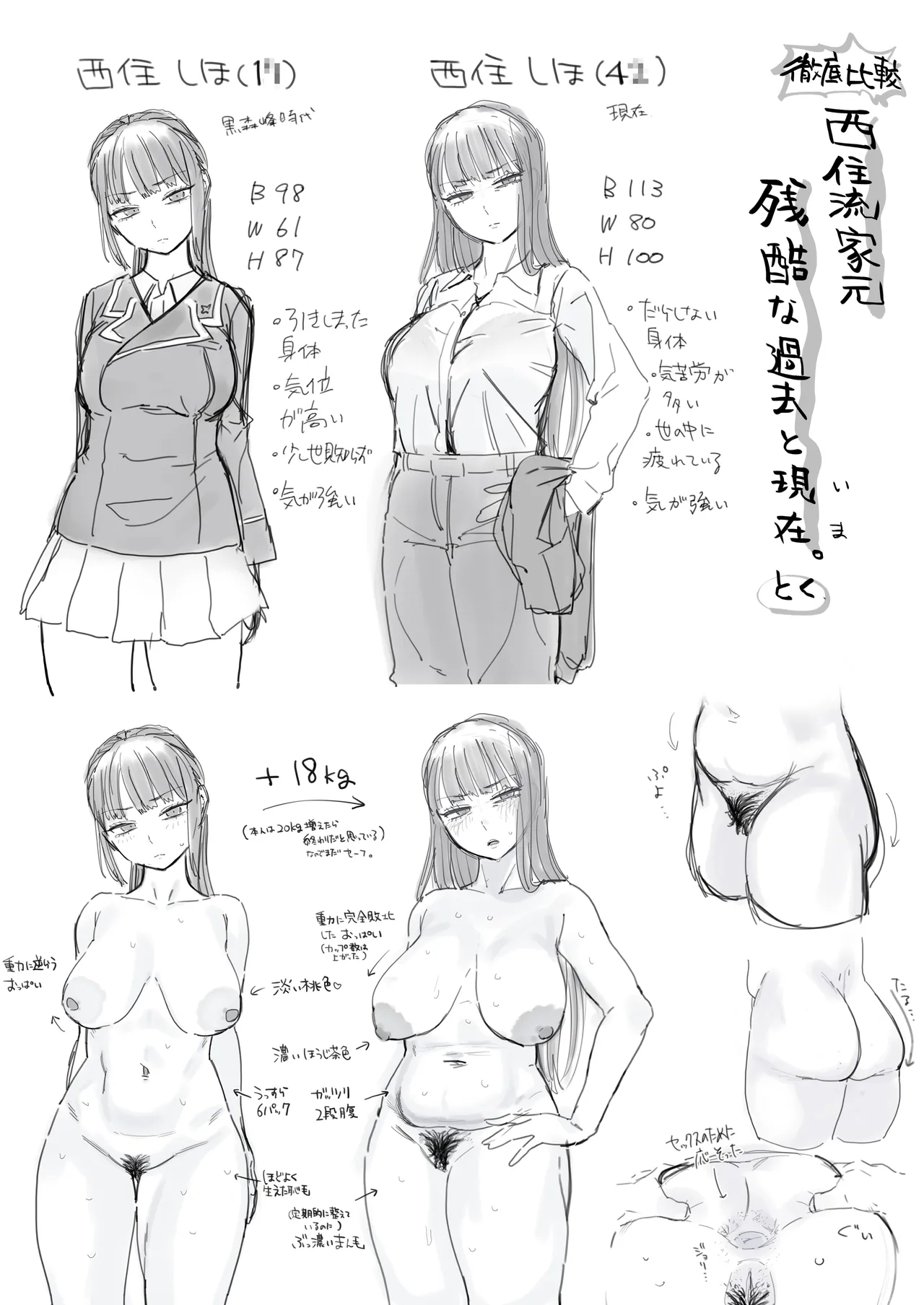 家元が若い男と不倫セックスする漫画 - page17