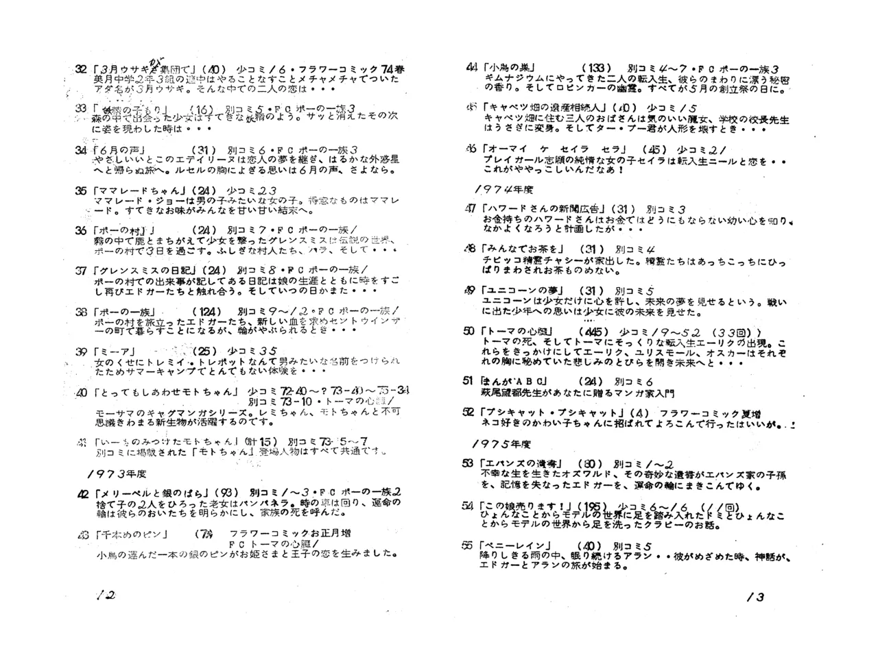 MAXIMUM VOL.4 萩尾望都特集 / ダイナビジョン『11月のギムナジウム』上映会パンフレット - page8