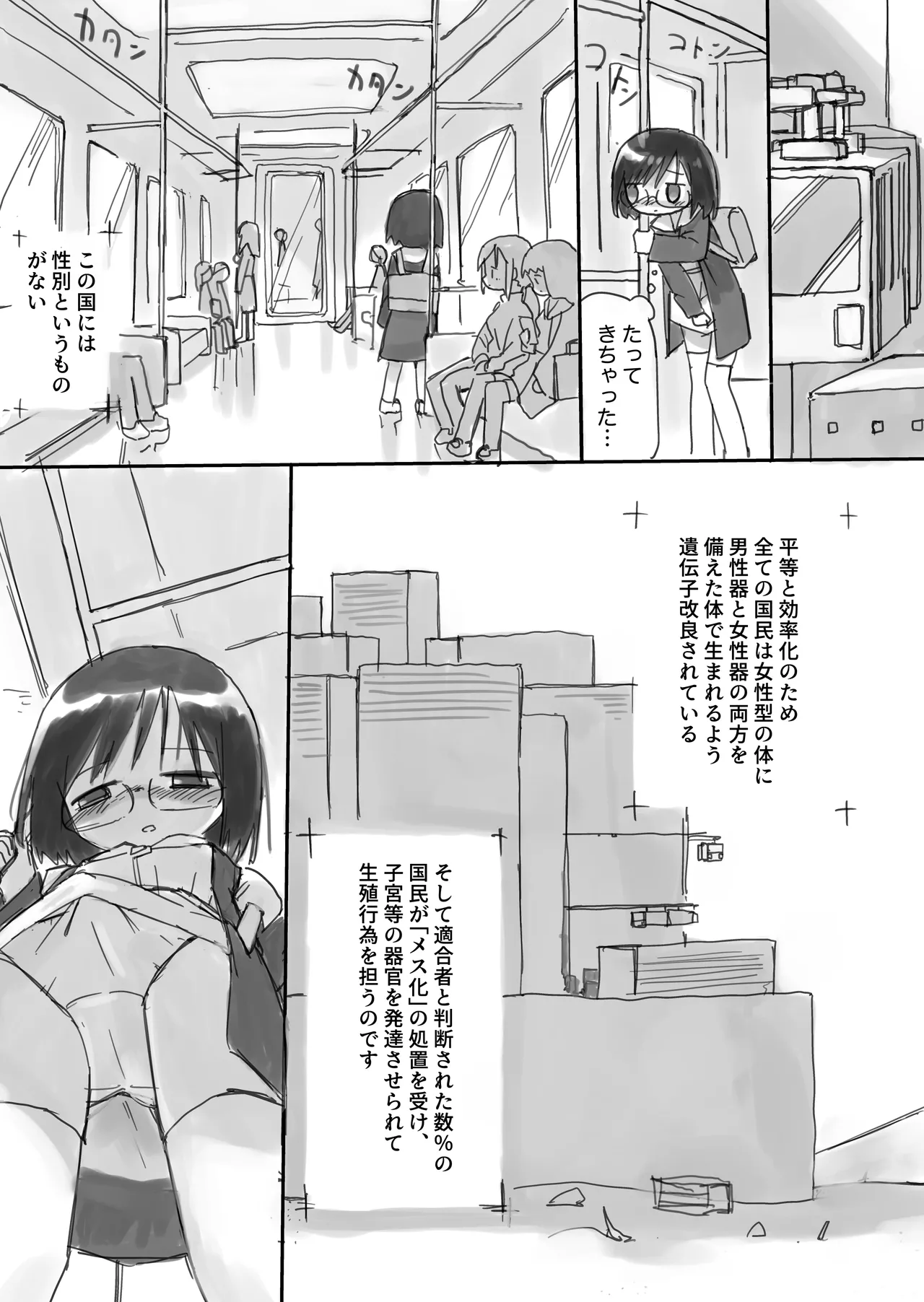 ふたなり国の短小優等生ちゃん - page5