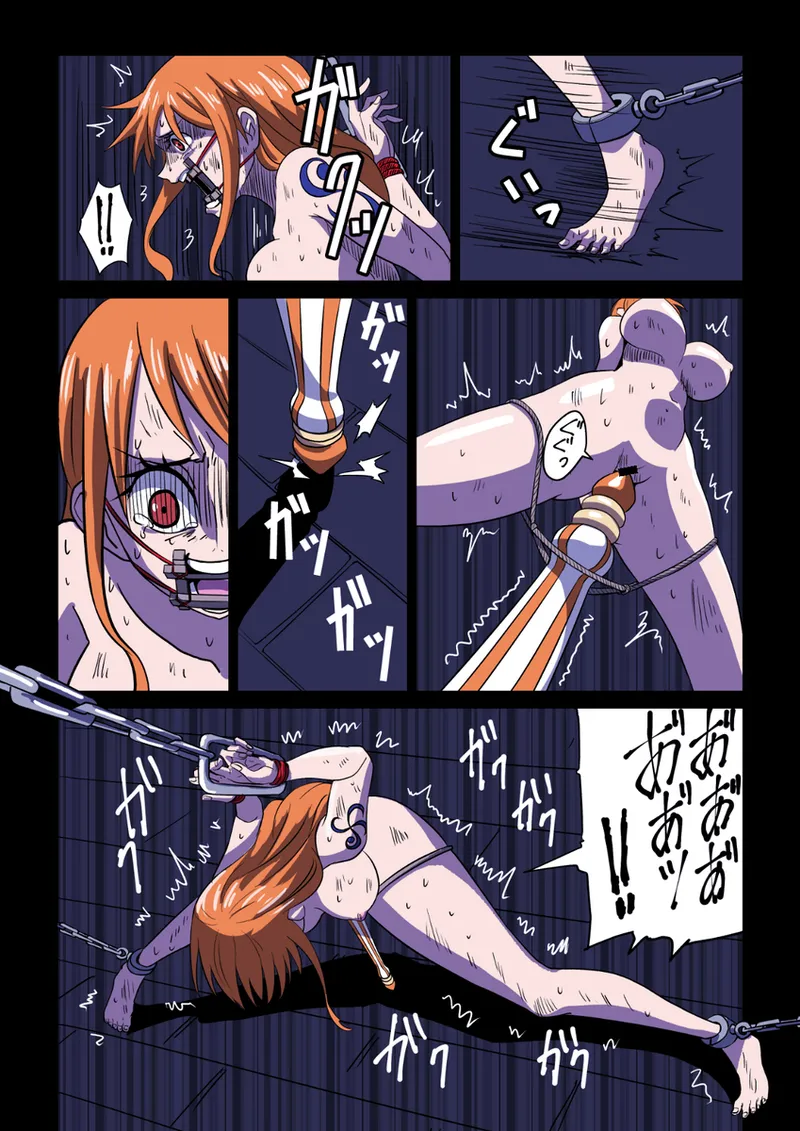 尋問されるナミとロビン - page3