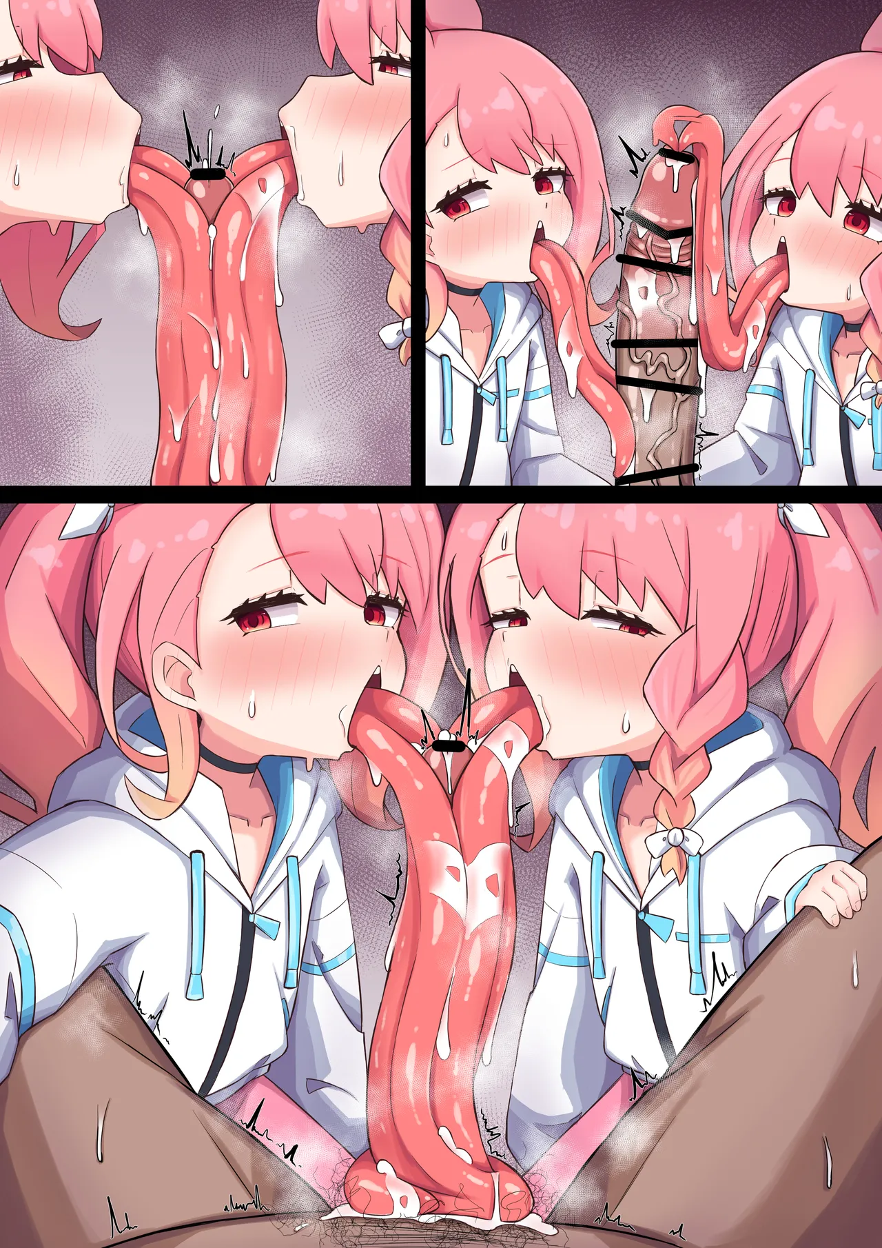 うさ長舌フェラ - page11