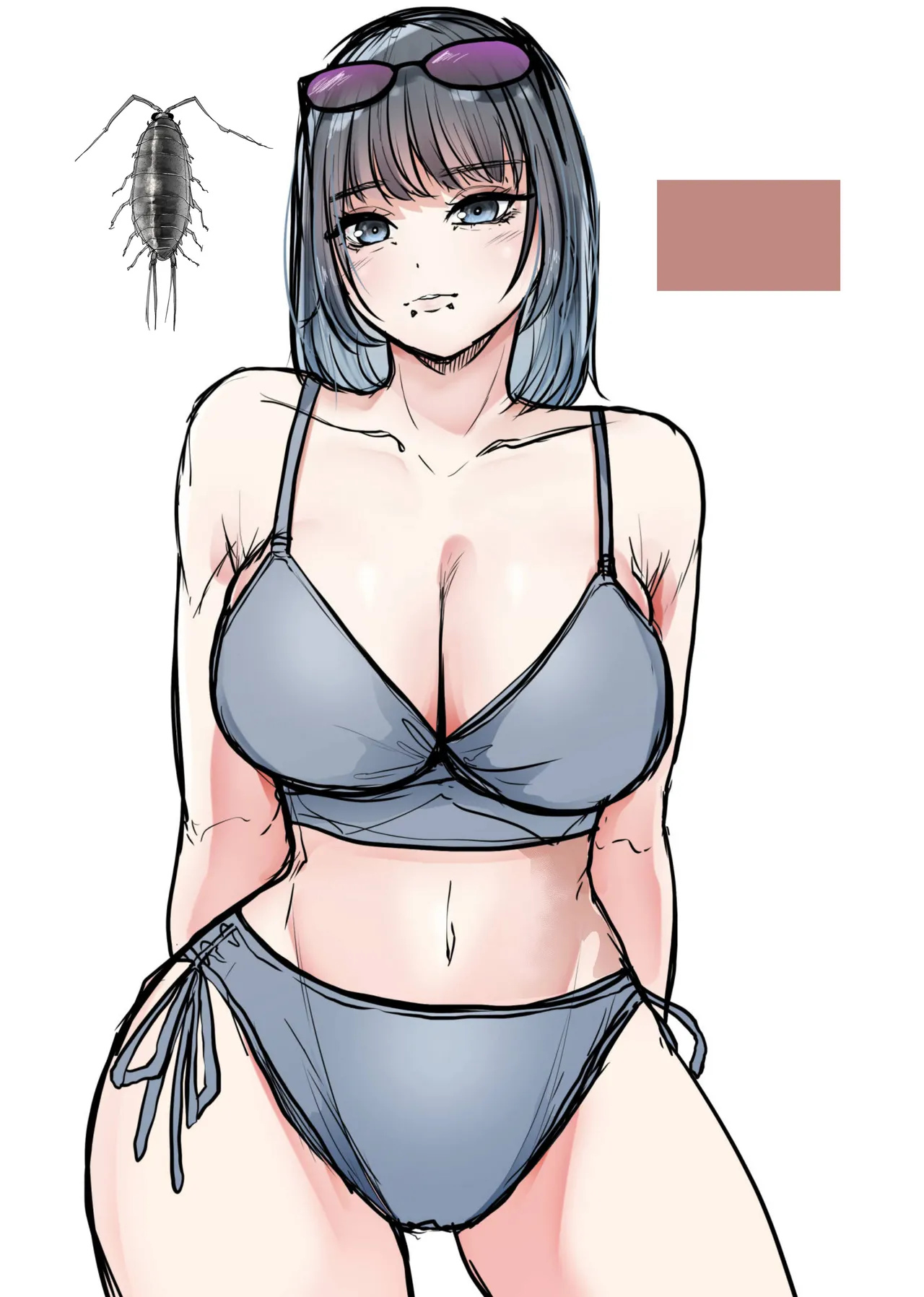 海蟲の住処にされちゃう巨乳水着っ娘 - page36
