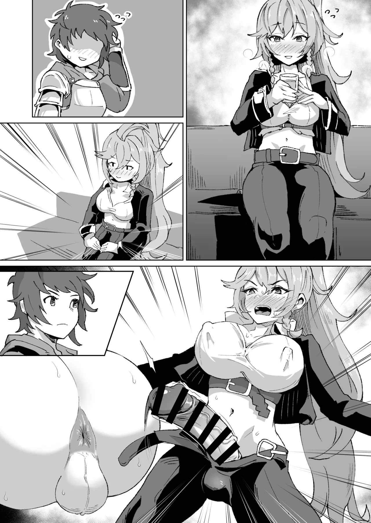 団長とシーメールシルヴァのホモセ - page8