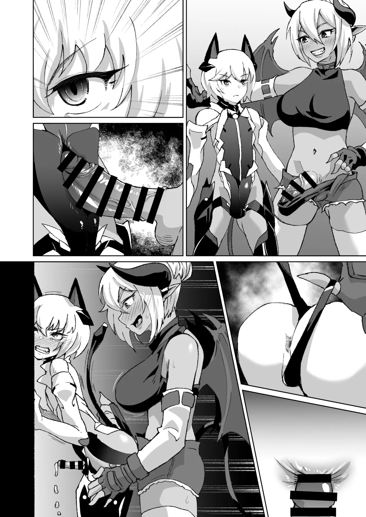 ふたなりサキュバスvs男の娘対魔忍!! - page8