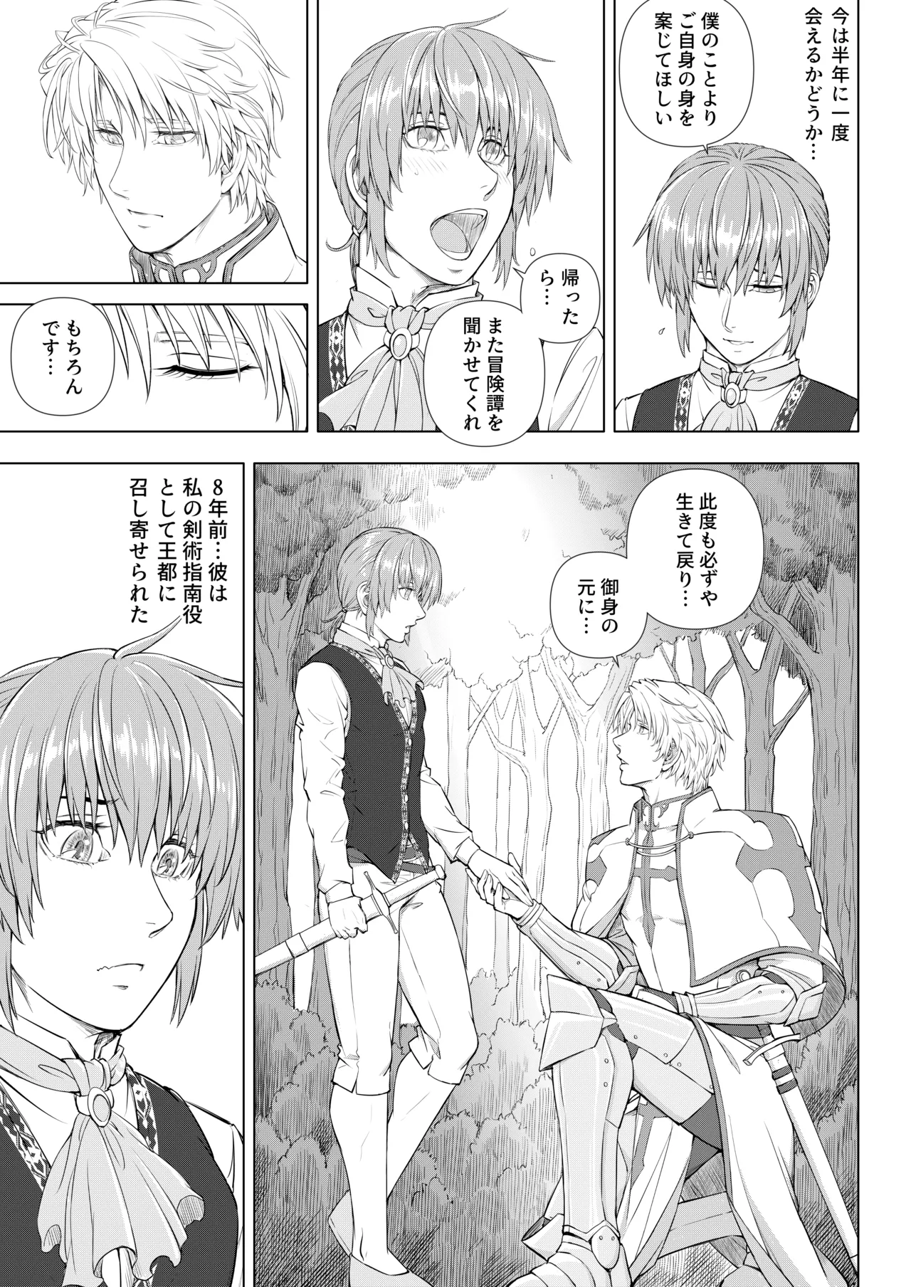 騎士と王子の秘密の夜 - page9