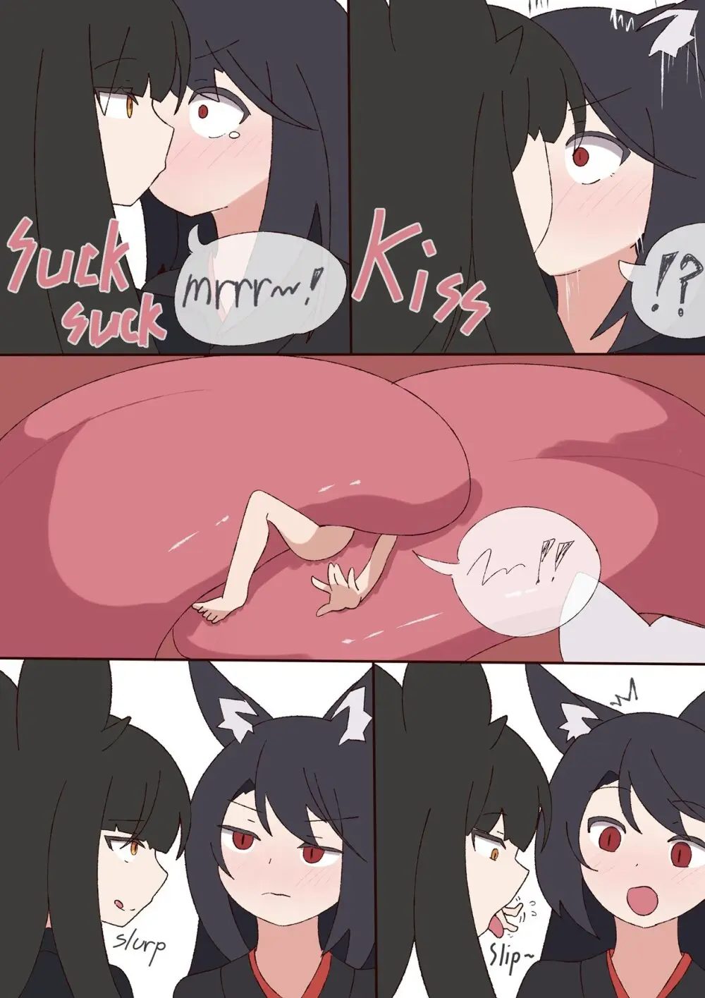 kuro kitsune x kuro kitsune  vore - page2