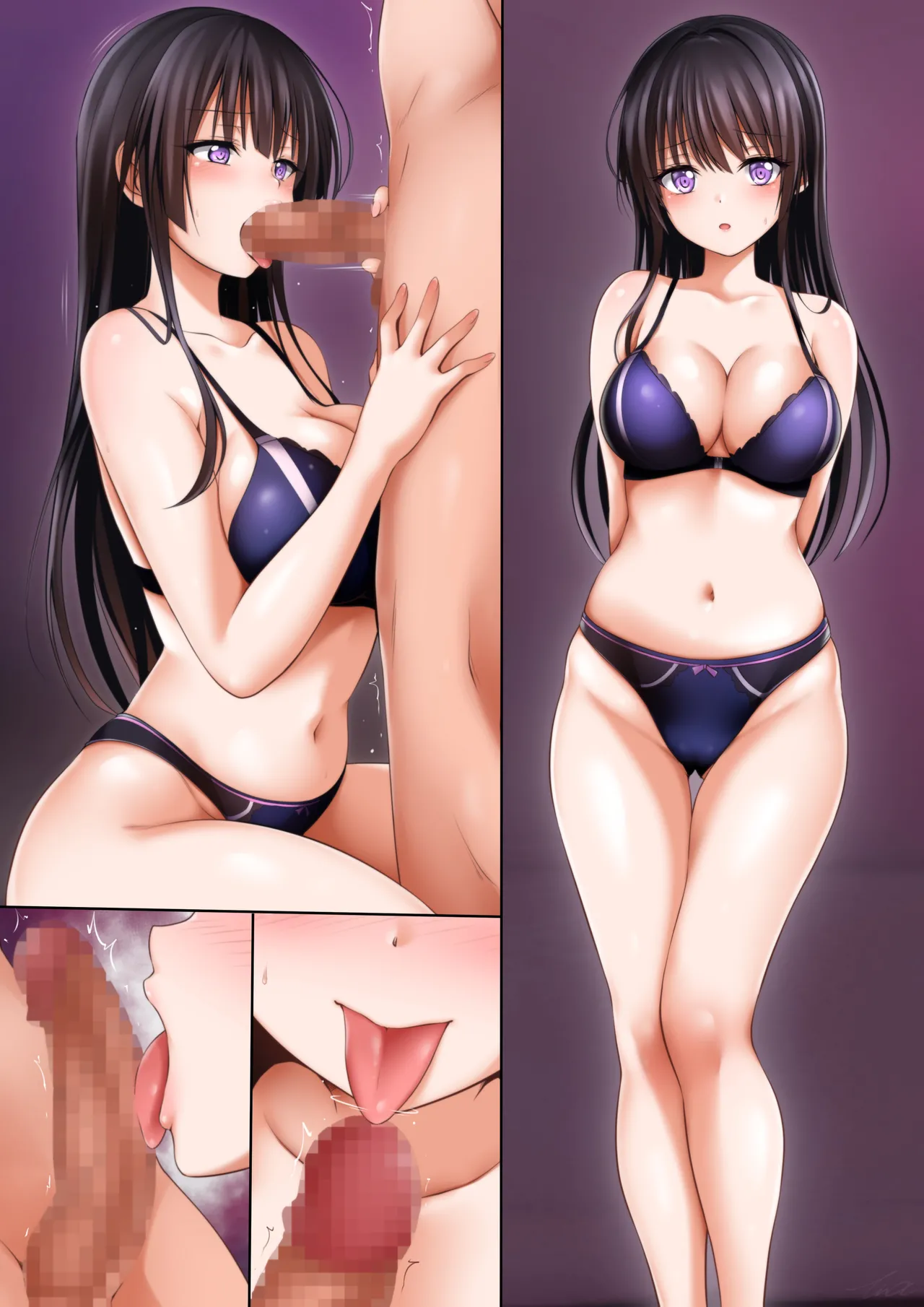 バンドリ 白金燐子 ご奉仕フェラ＆パイズリ - page4