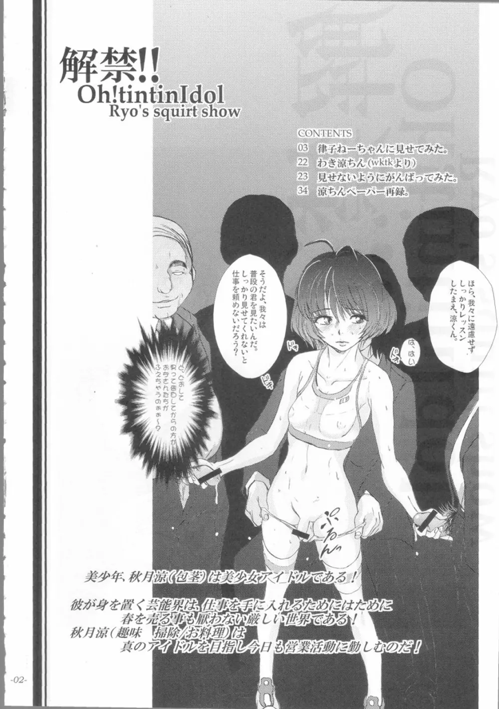 解禁!!Oh!tintinIdol Ryo's squirt show - page3