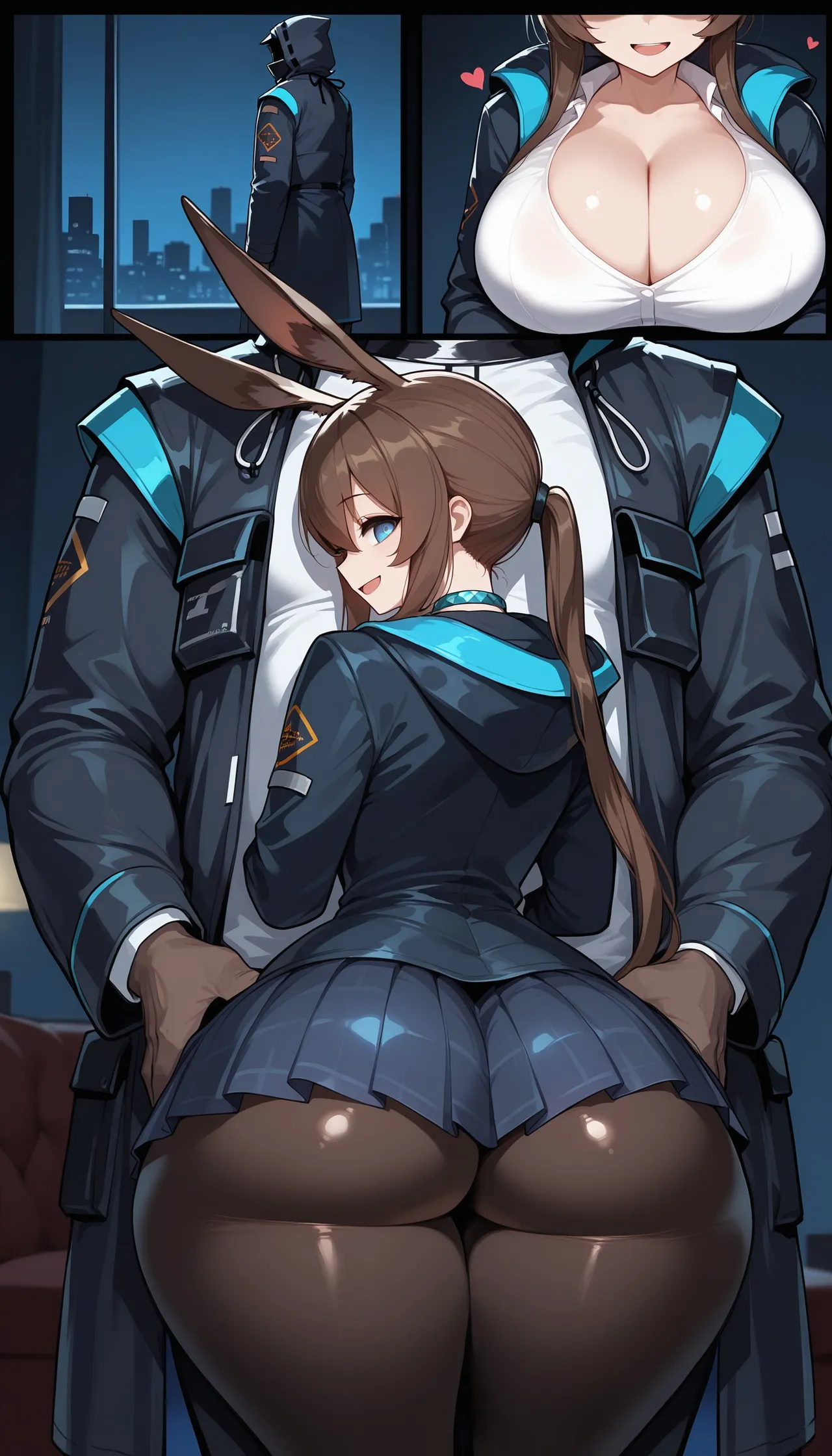 Arknight BBC Amiya and Absinthe rahmat ai generated - page10